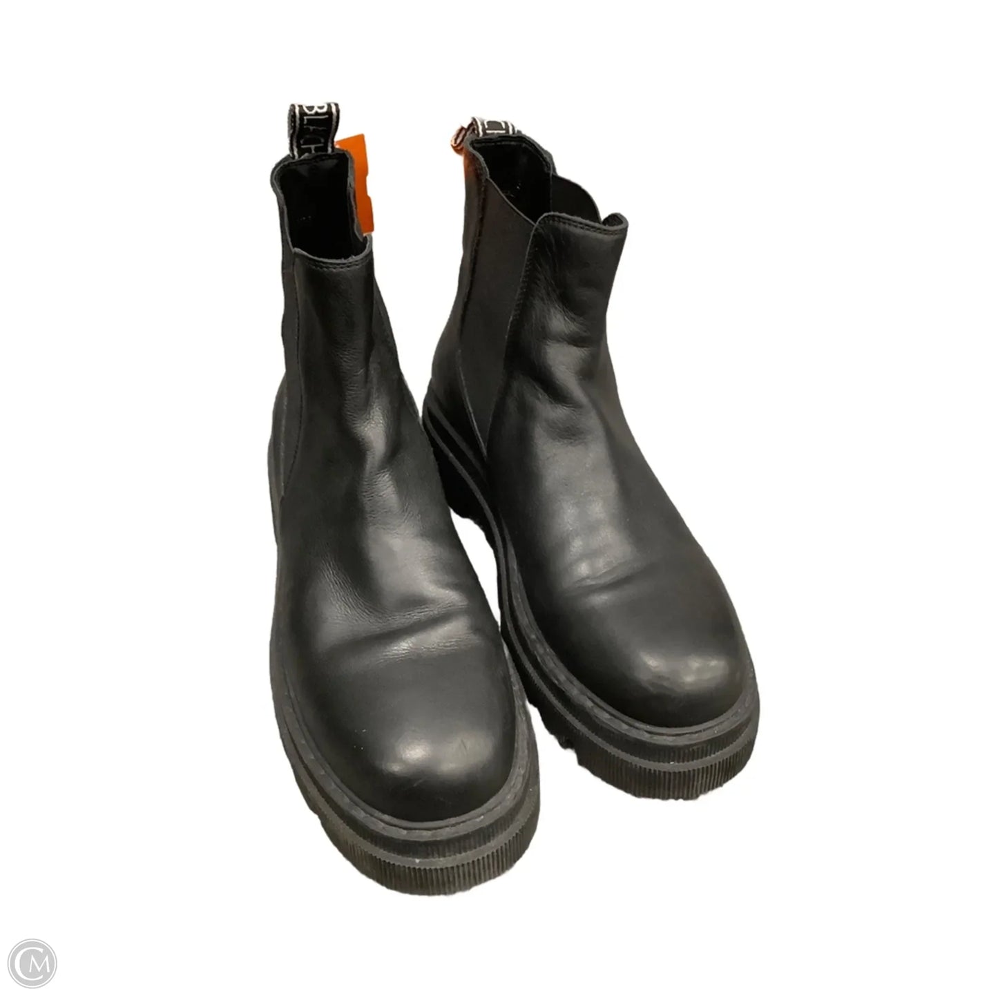 Boots Ankle Flats By Clothes Mentor In Black, Size: 8.5