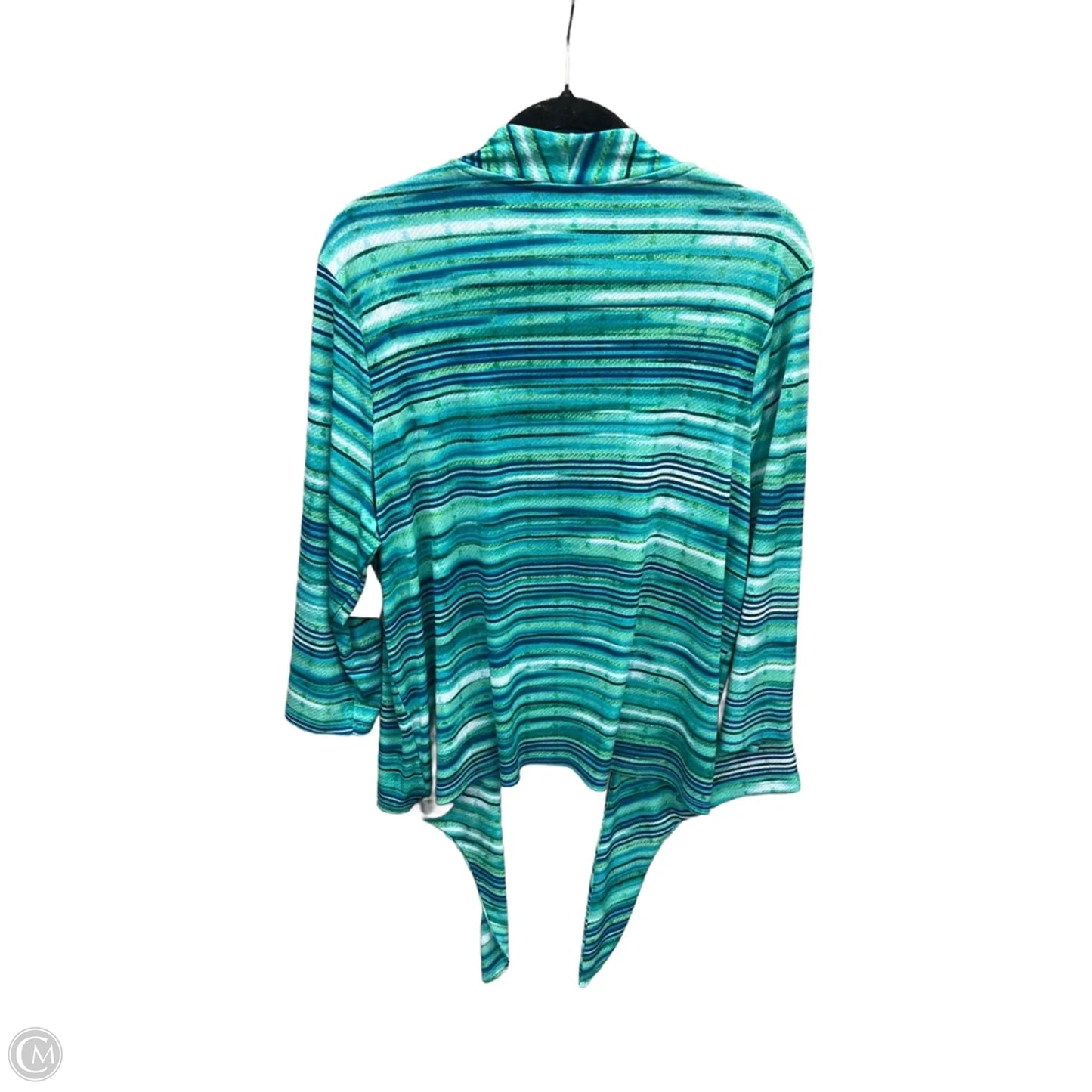 Cardigan By Cj Banks In Green, Size: 1x