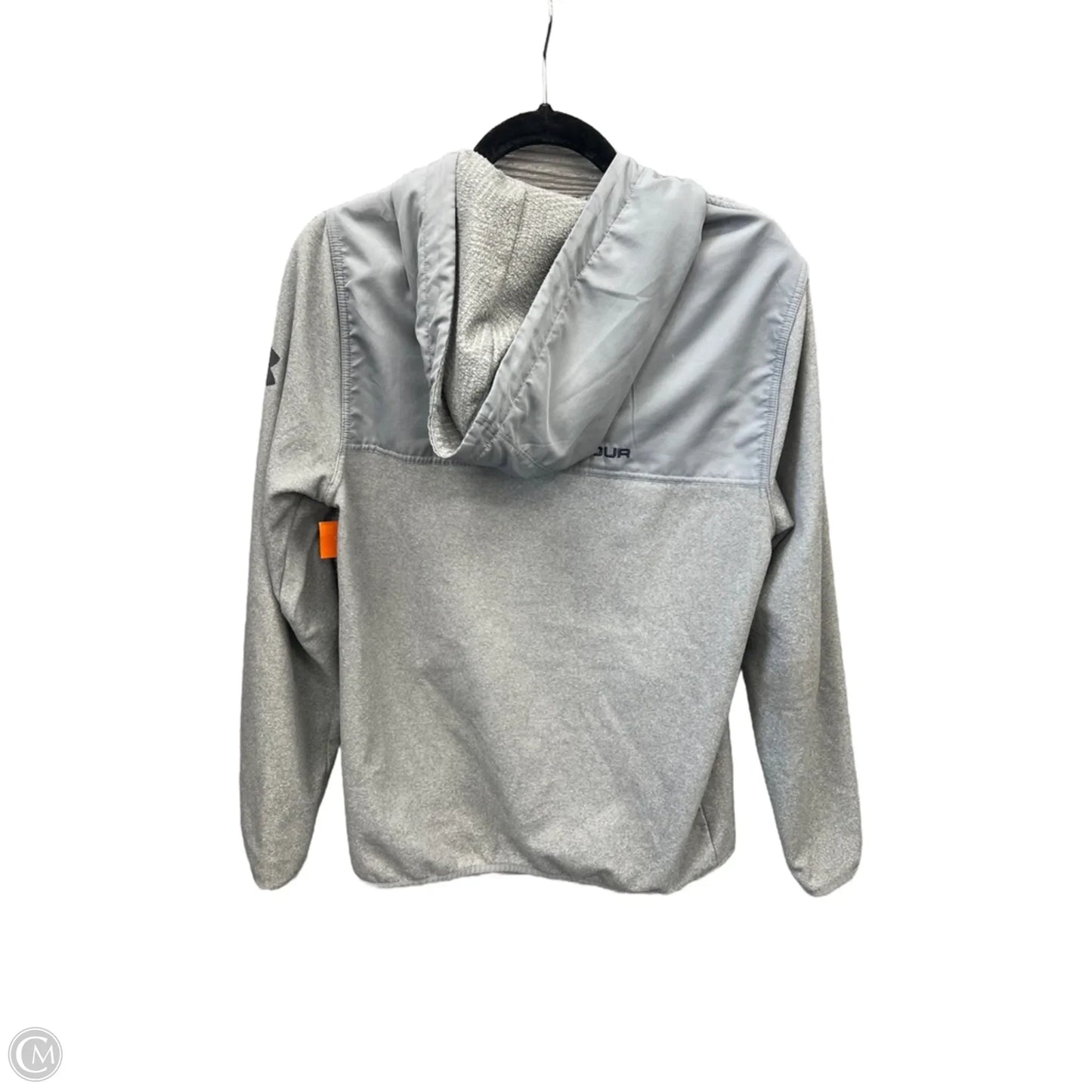 Athletic Sweatshirt Hoodie By Under Armour In Grey, Size: S