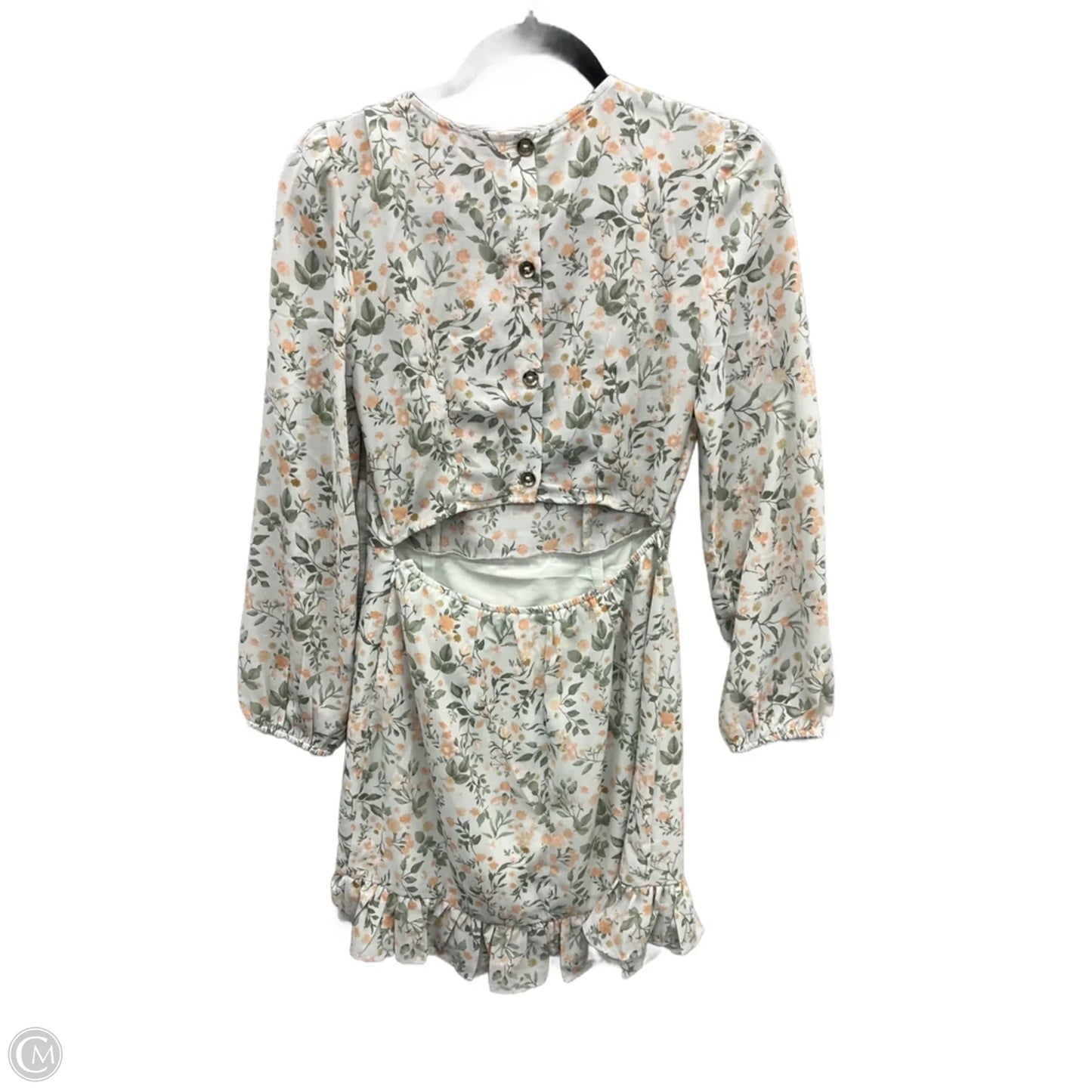Dress Casual Midi By Guess In Floral Print, Size: S