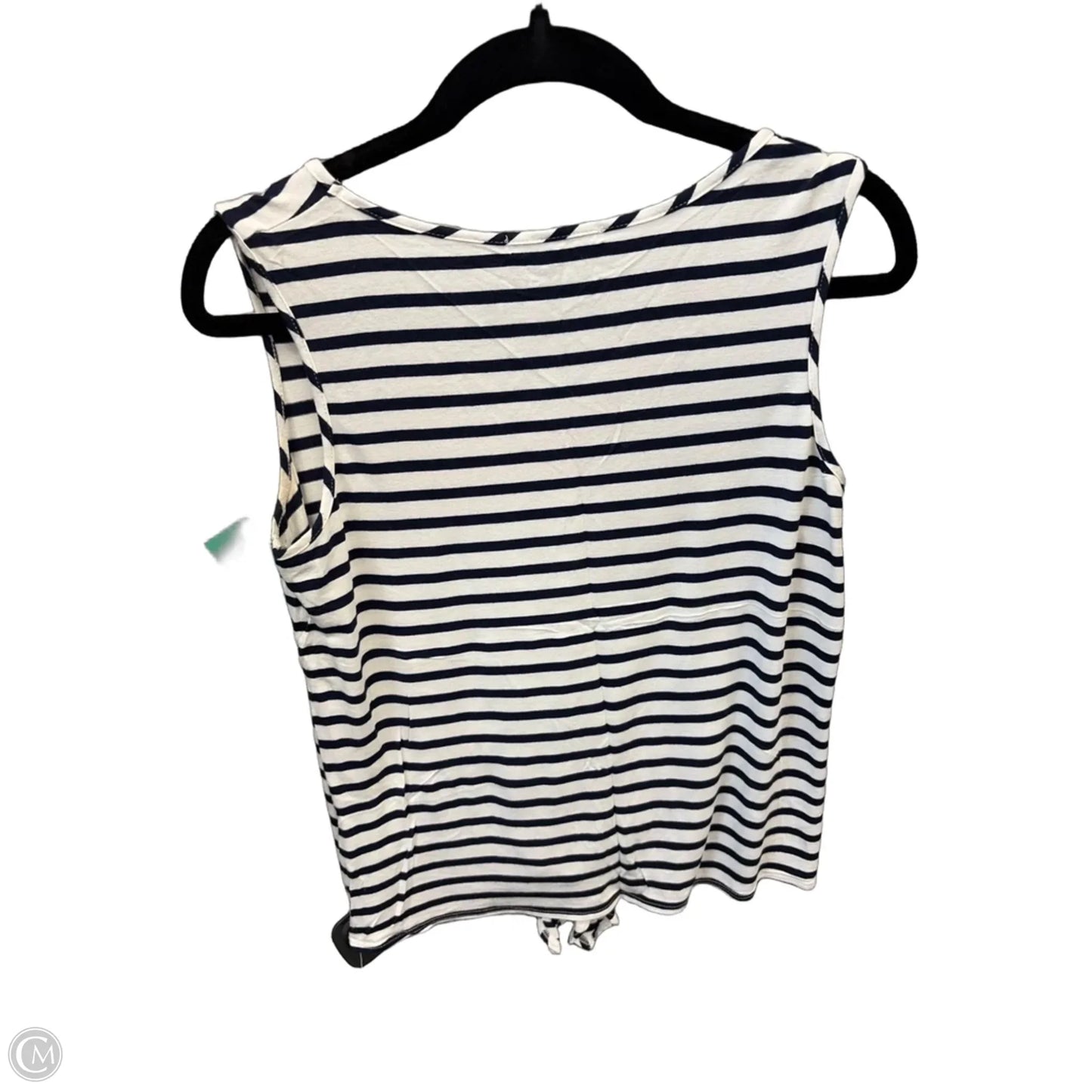 Top Sleeveless By Green Envelope In Striped Pattern, Size: M