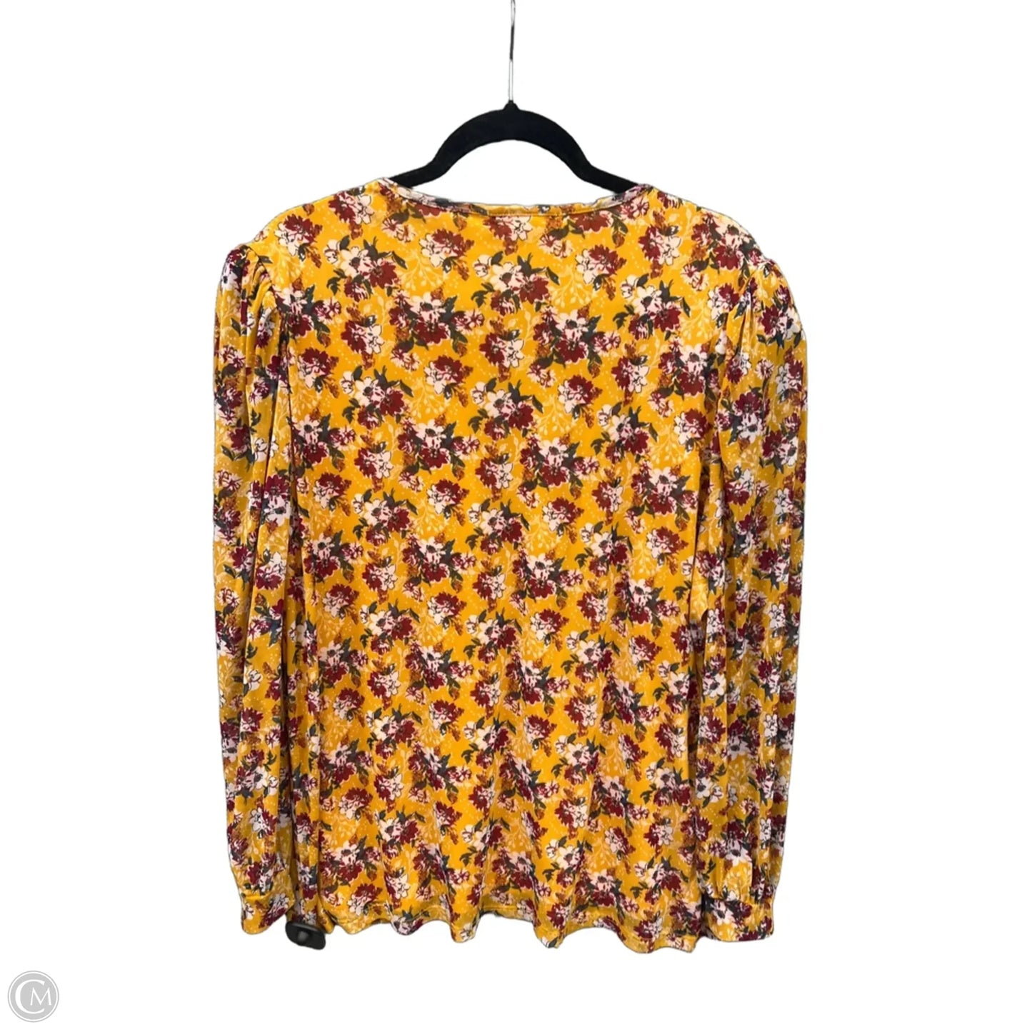 Top Long Sleeve By A Love Story In Yellow, Size: 2x