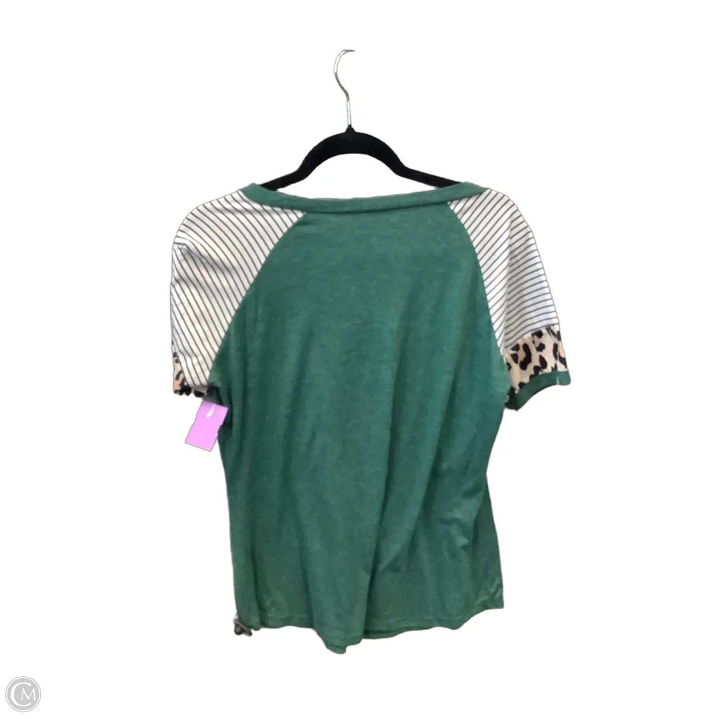 Top Short Sleeve By Clothes Mentor In Green, Size: M