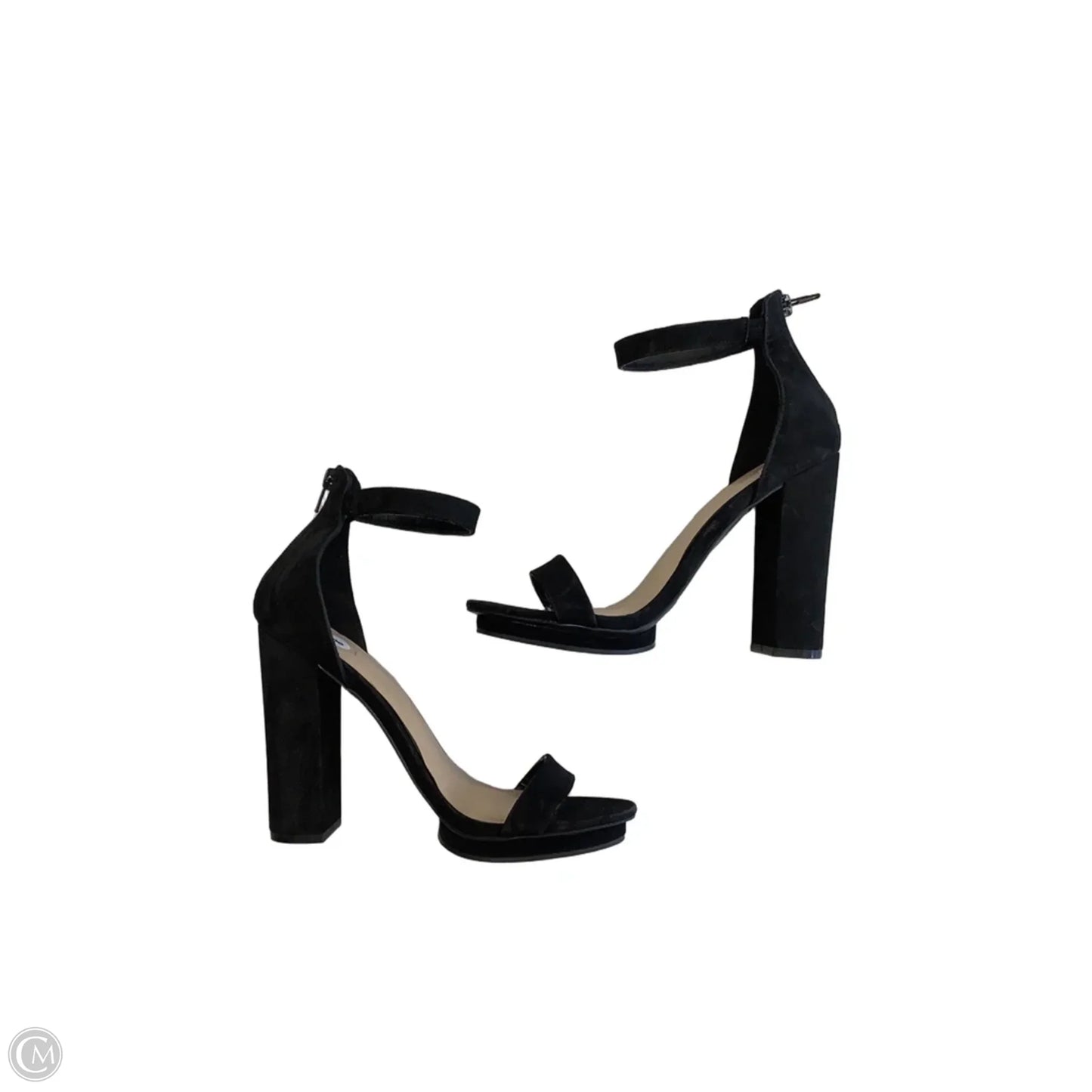 Sandals Heels Block By Akira In Black, Size: 8