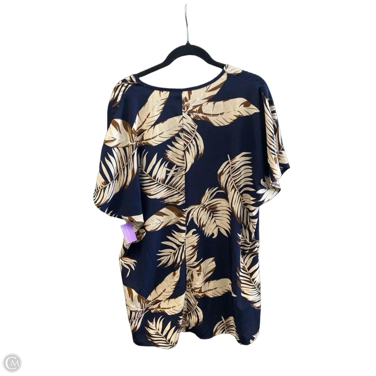 Dress Casual Midi By Shein In Blue & Brown, Size: 2x