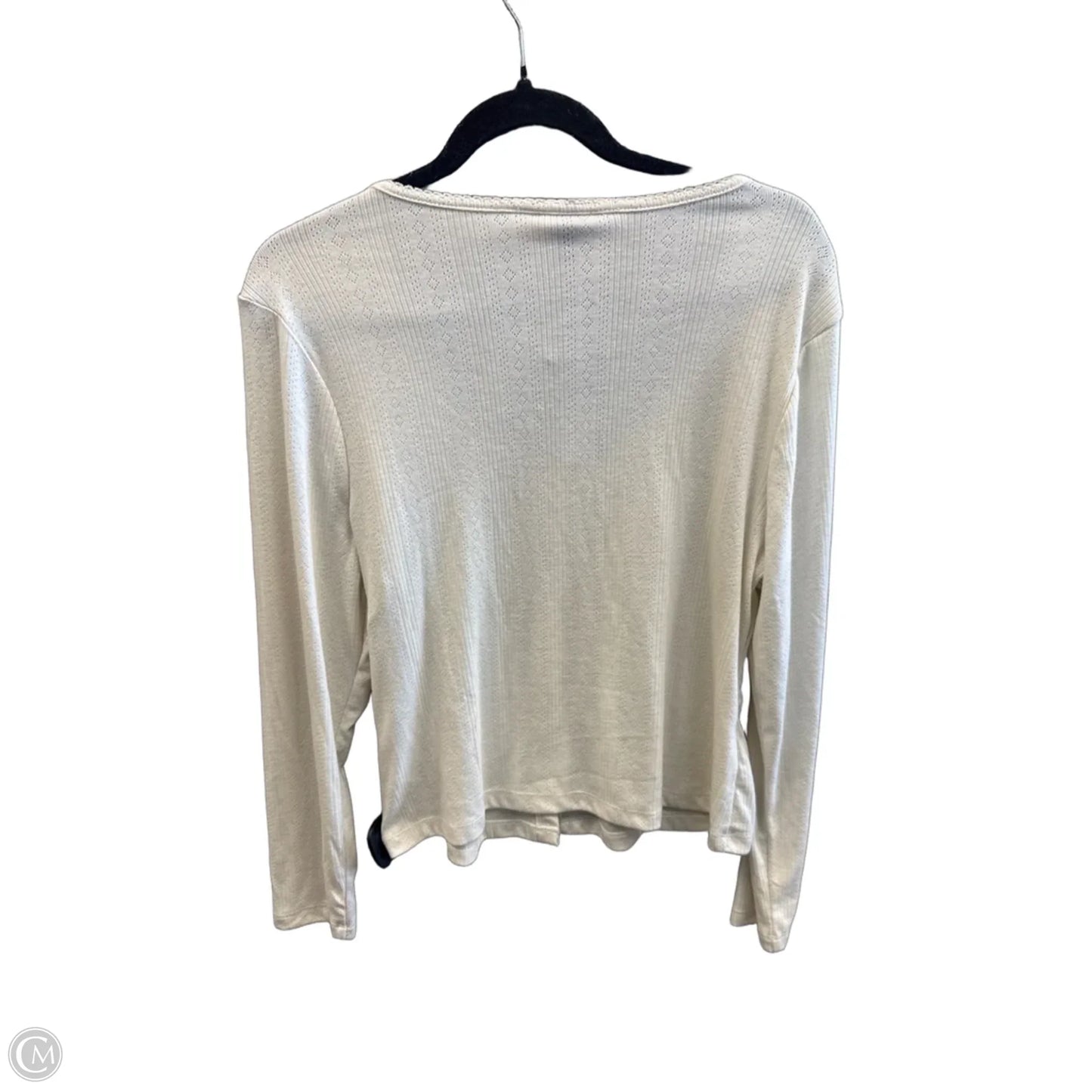 Top Long Sleeve By Universal Thread In Cream, Size: Xl