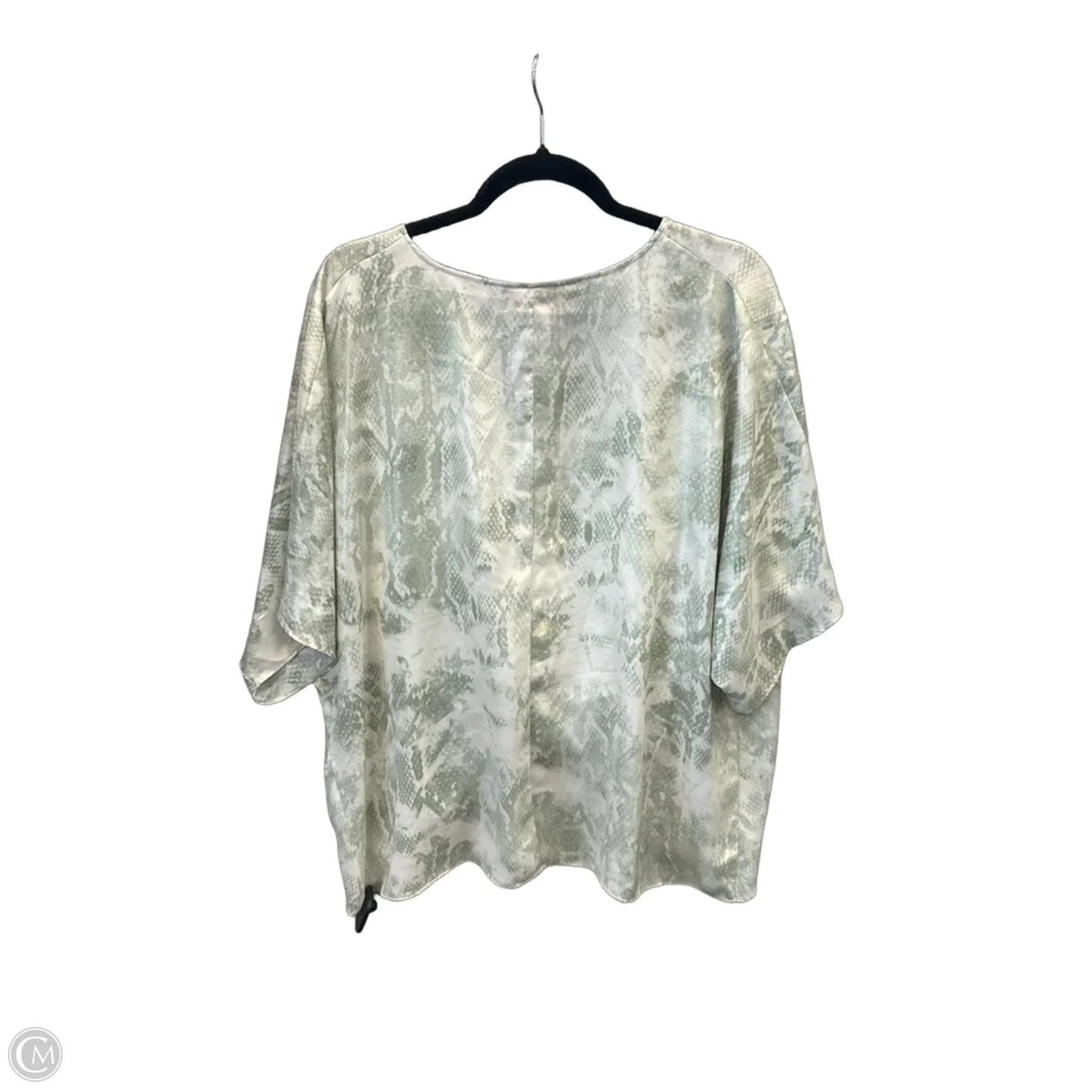 Blouse Short Sleeve By Jennifer Lopez In Green, Size: Xl