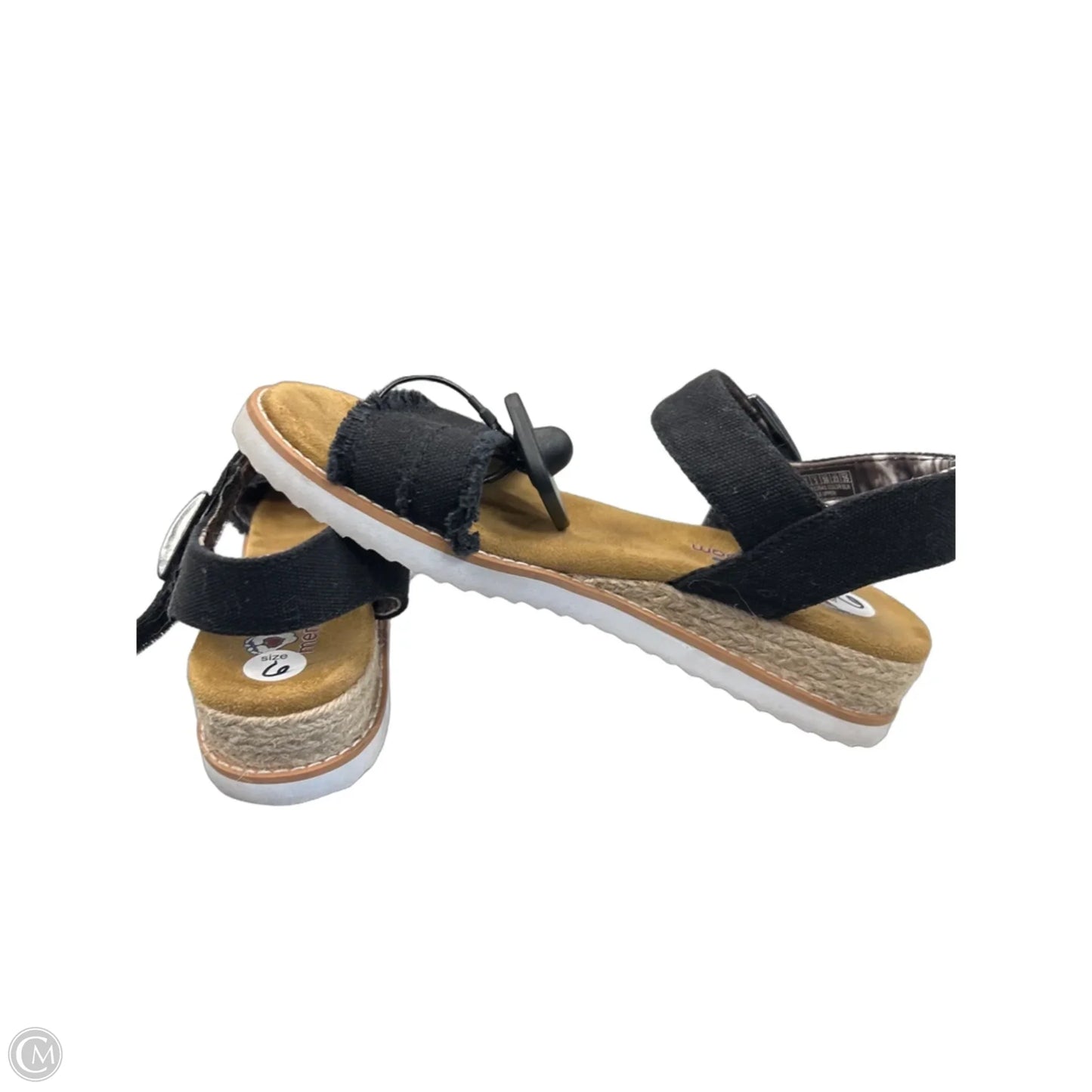 Sandals Flats By Bobs In Black & Brown, Size: 6