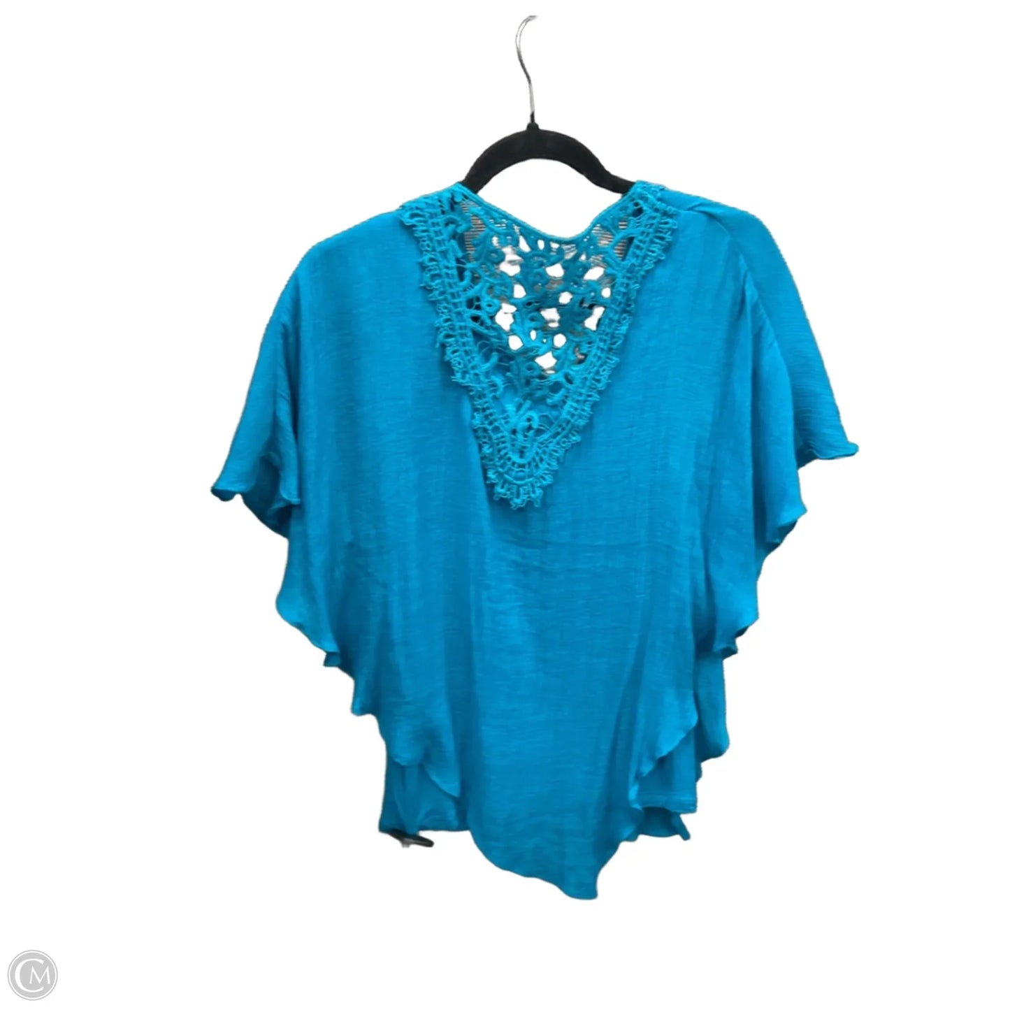 Top Short Sleeve By Apt 9 In Blue, Size: M