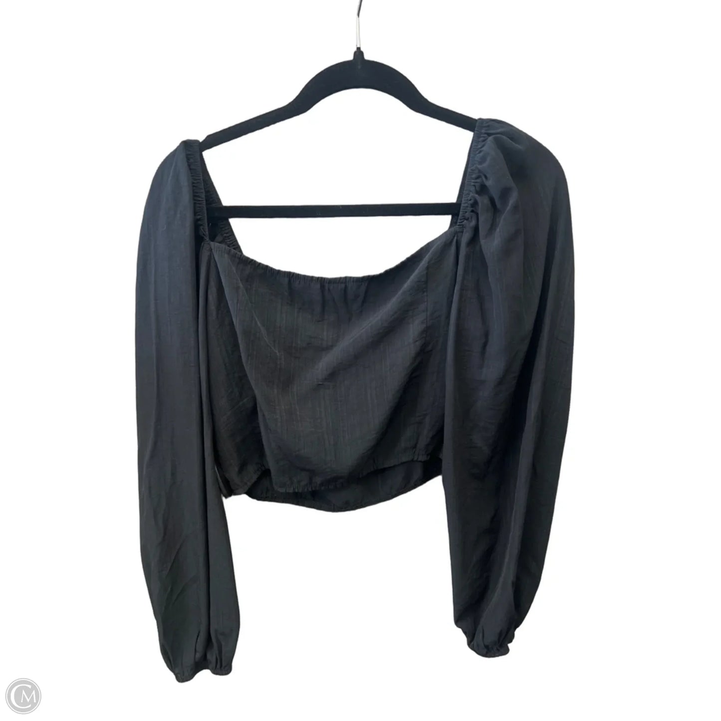 Top Long Sleeve By Shein In Black, Size: L