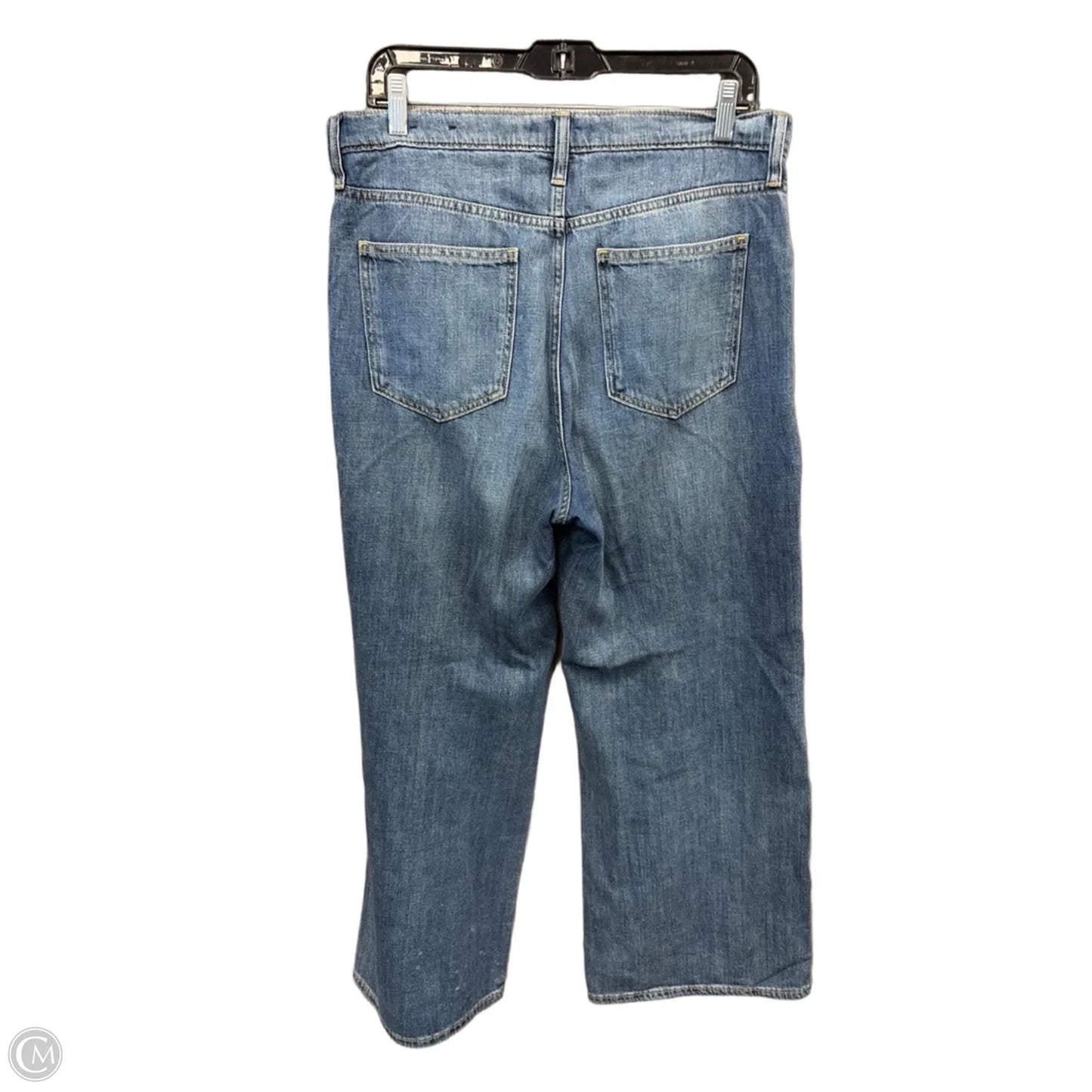 Jeans Wide Leg By Gap In Blue Denim, Size: 10