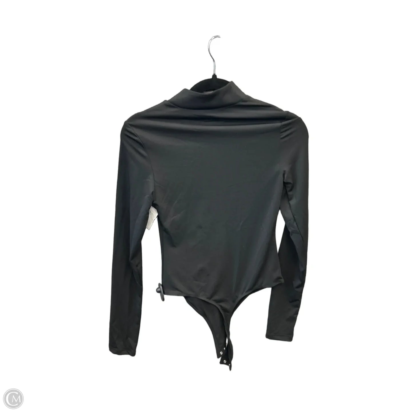 Athletic Top Long Sleeve Collar By Clothes Mentor In Black, Size: M