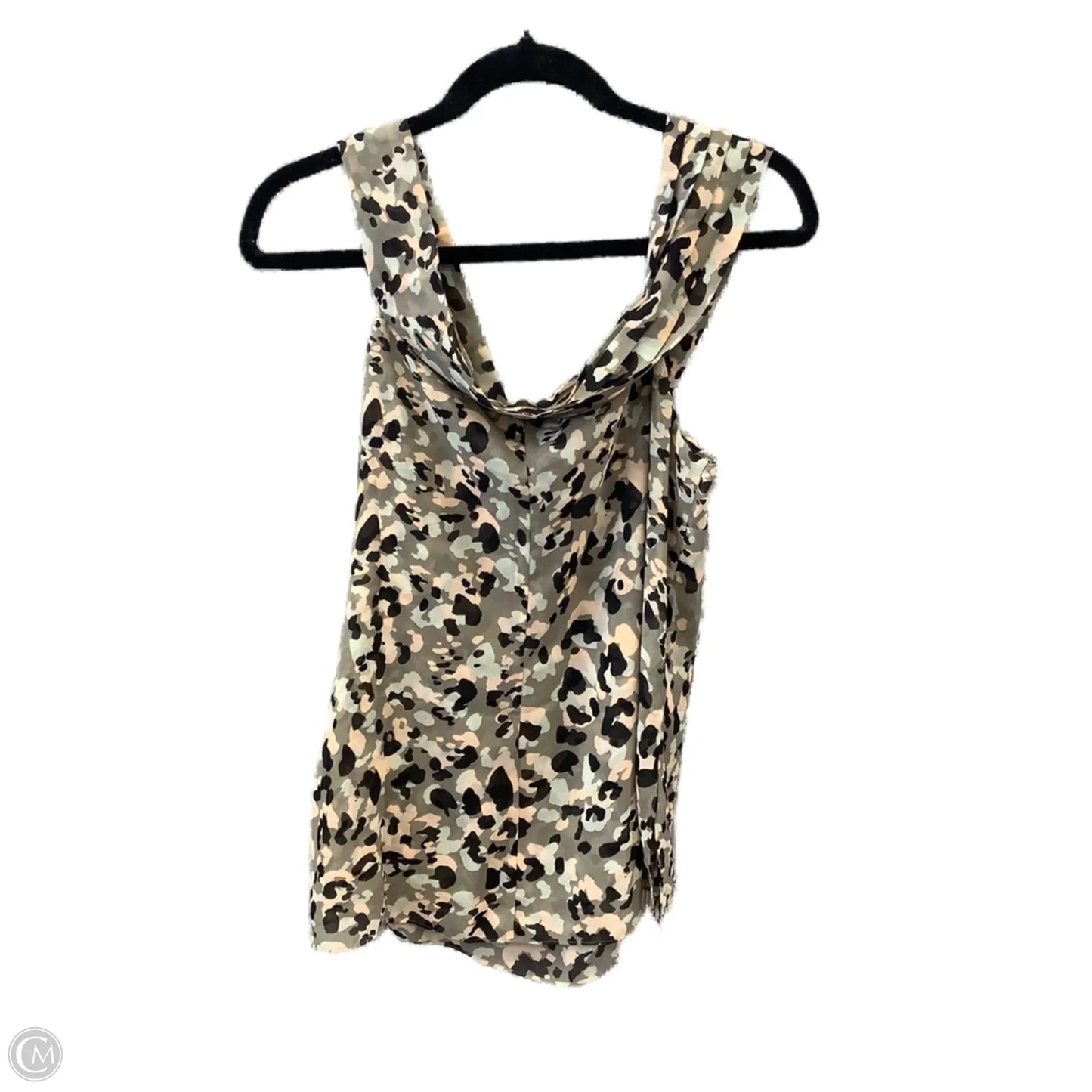 Top Short Sleeve By Cabi In Animal Print, Size: M