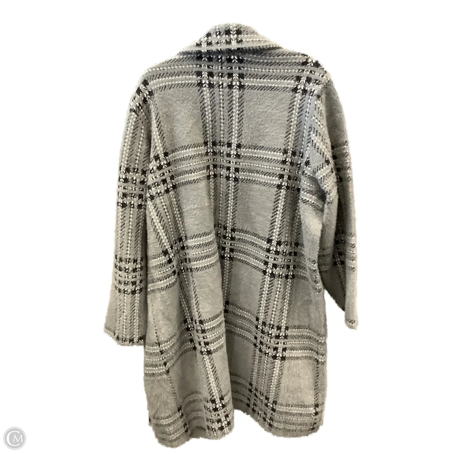 Coat Trench Coat By Clothes Mentor In Grey, Size: 2x