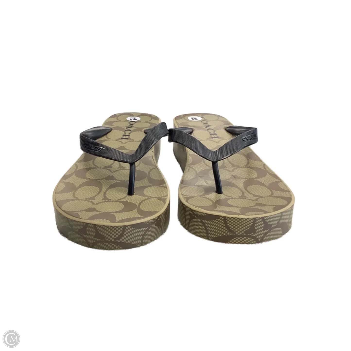 Sandals Designer By Coach In Beige, Size: 10