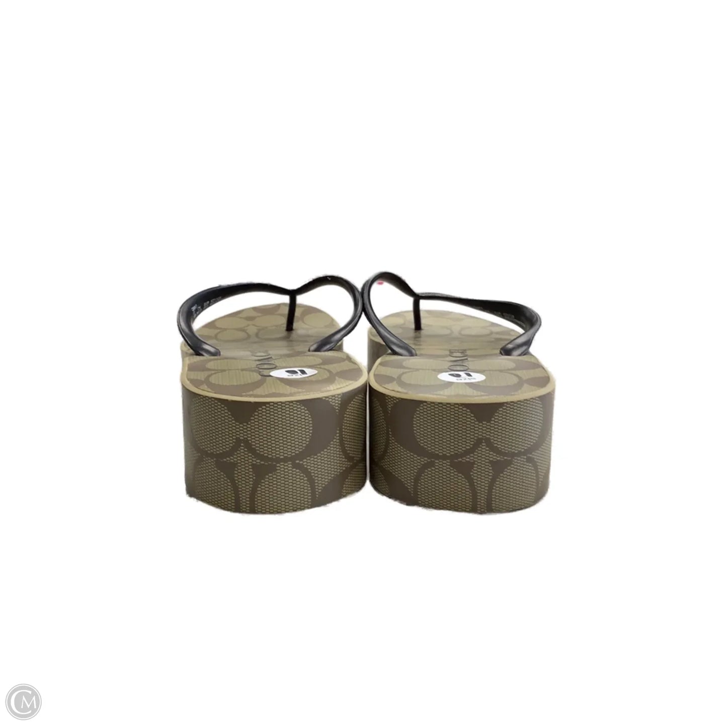 Sandals Designer By Coach In Beige, Size: 10