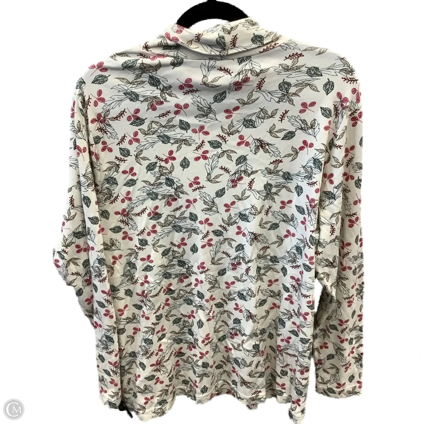 Top Long Sleeve By Cc Hughes In Floral Print, Size: 1x