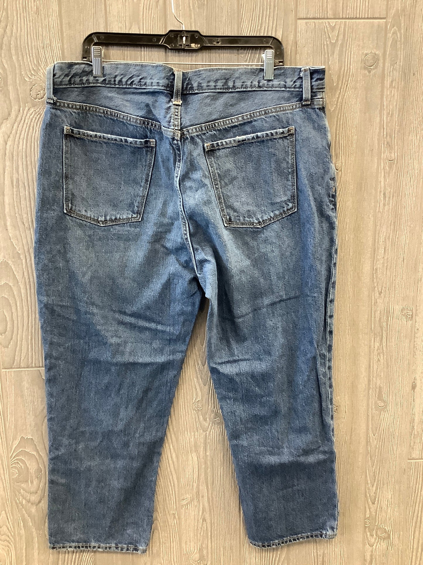 Jeans Straight By Old Navy In Blue Denim, Size: 16