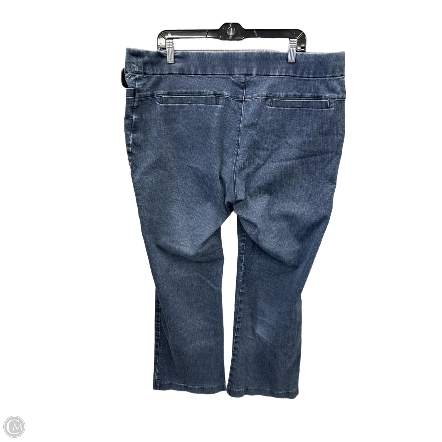 Jeans Straight By Lee In Blue Denim, Size: 18