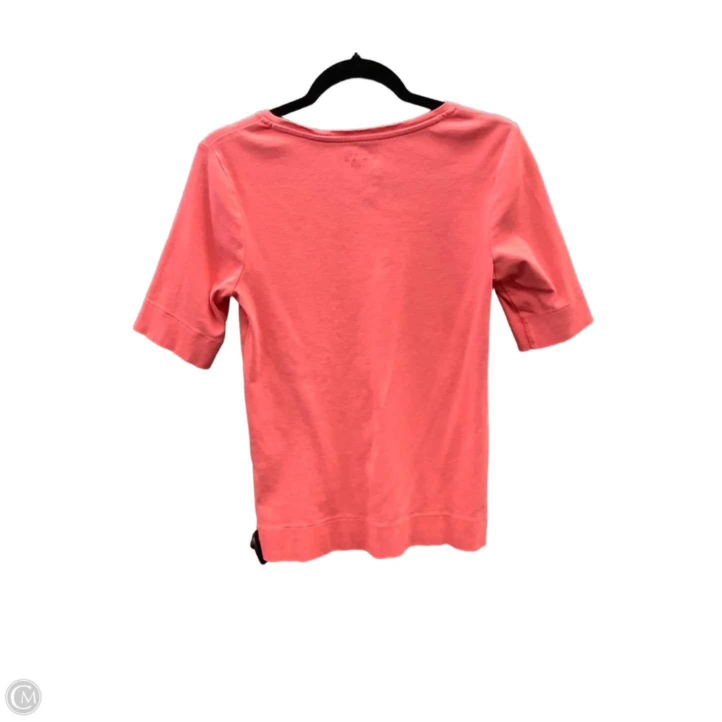 Top Short Sleeve By Chicos In Peach, Size: S