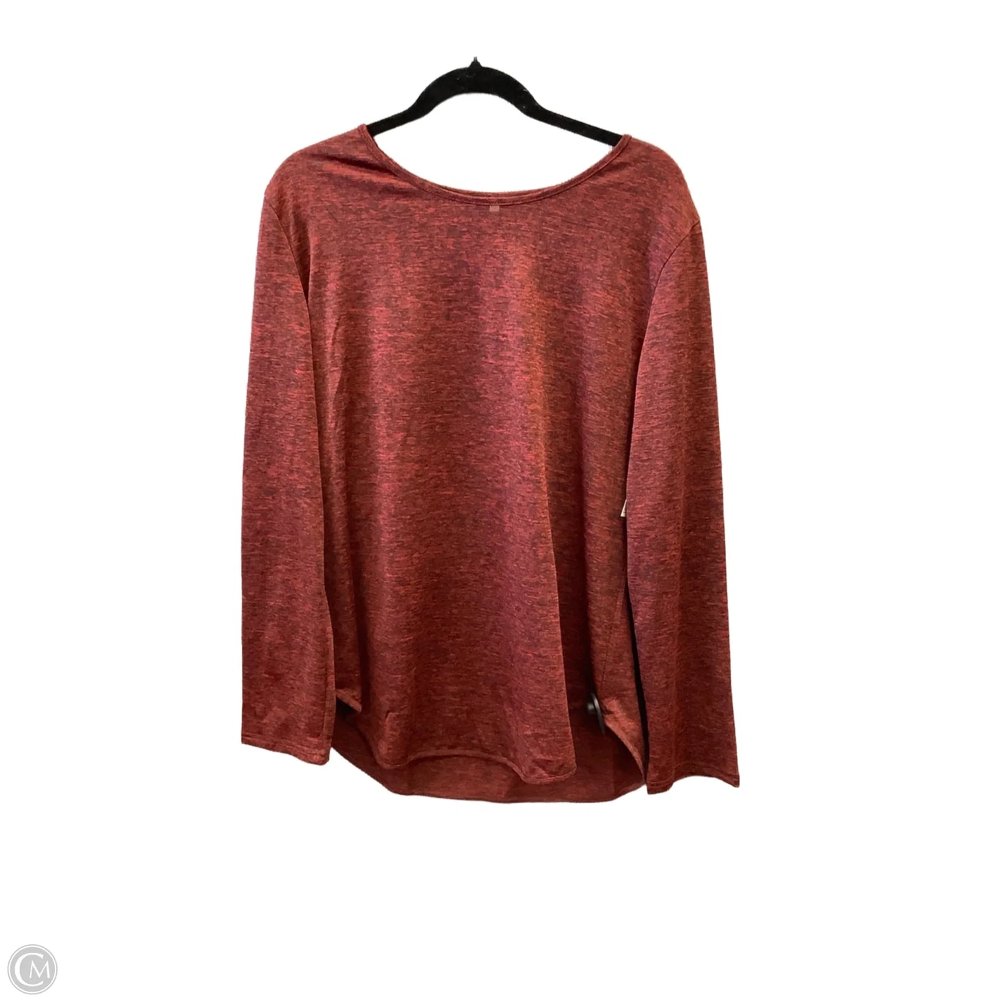 Top Long Sleeve By Clothes Mentor In Red, Size: 3x