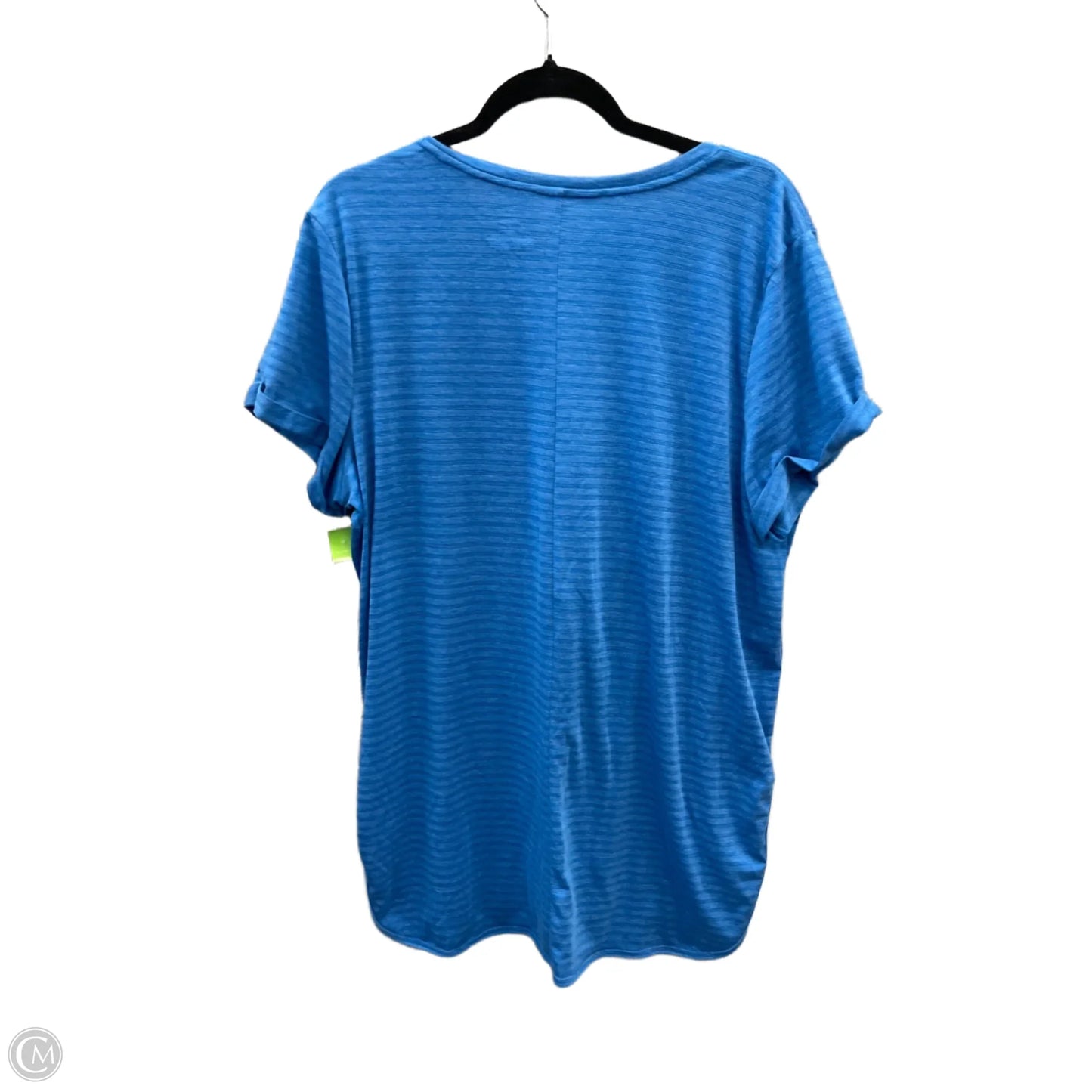 Athletic Top Long Sleeve Crewneck By Tek Gear In Blue, Size: 1x