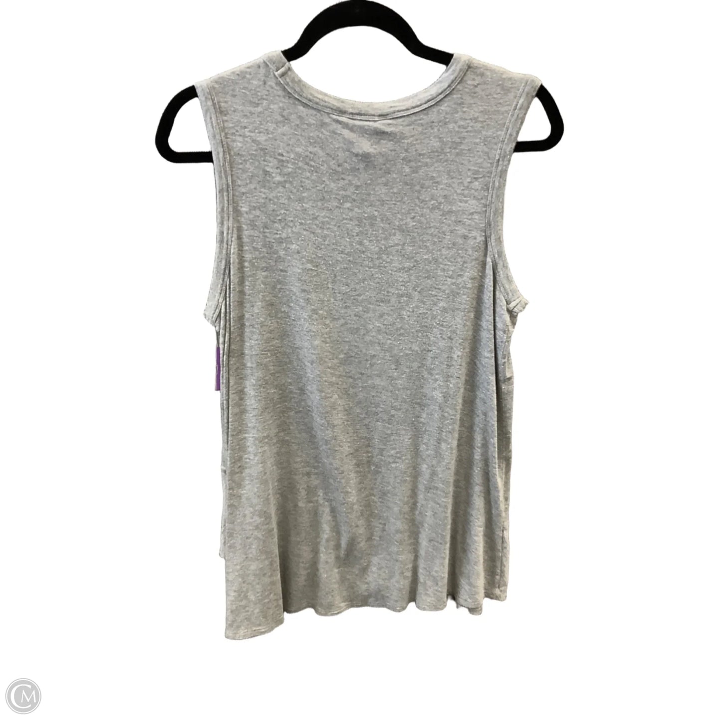 Top Sleeveless By Time And Tru In Grey, Size: S