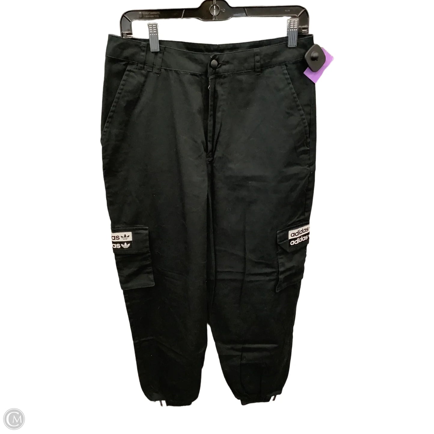 Athletic Pants By Adidas In Black, Size: M