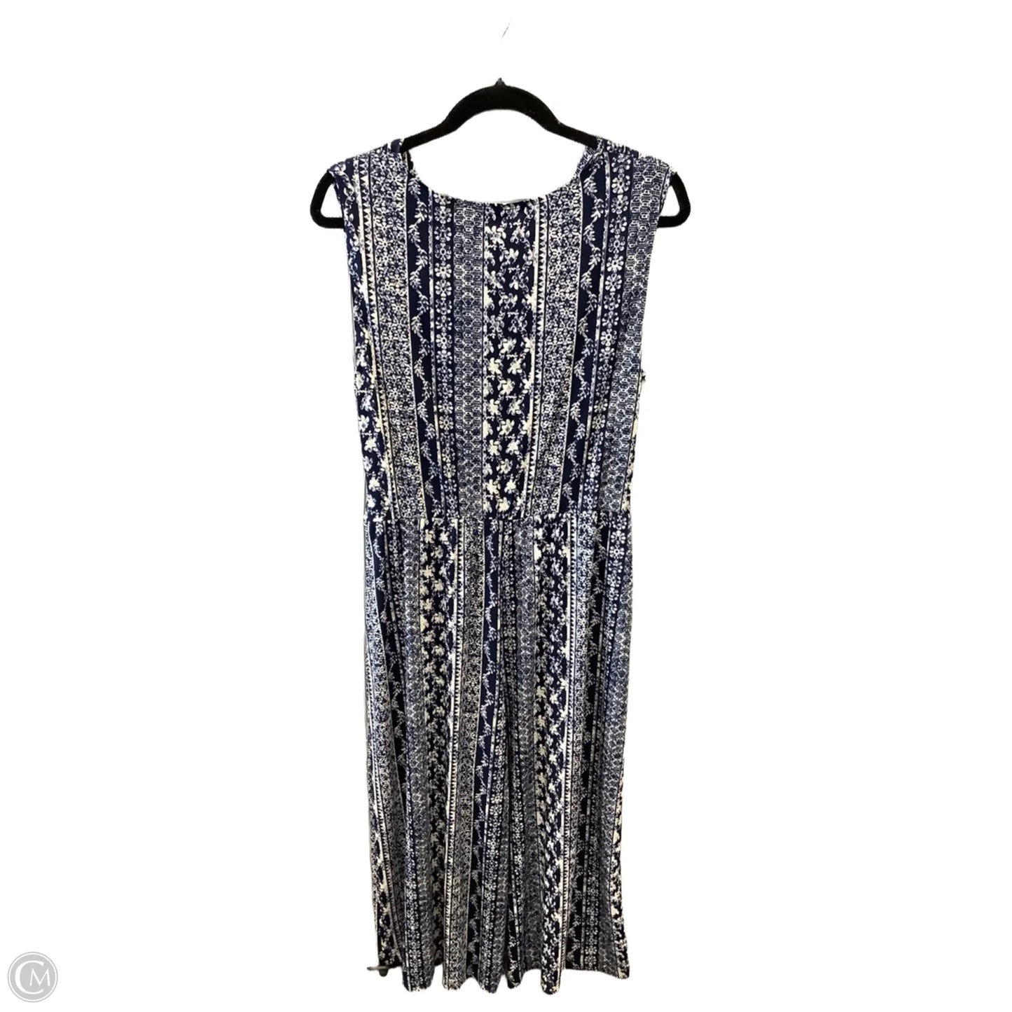 Dress Casual Maxi By Connected Apparel In Blue, Size: L
