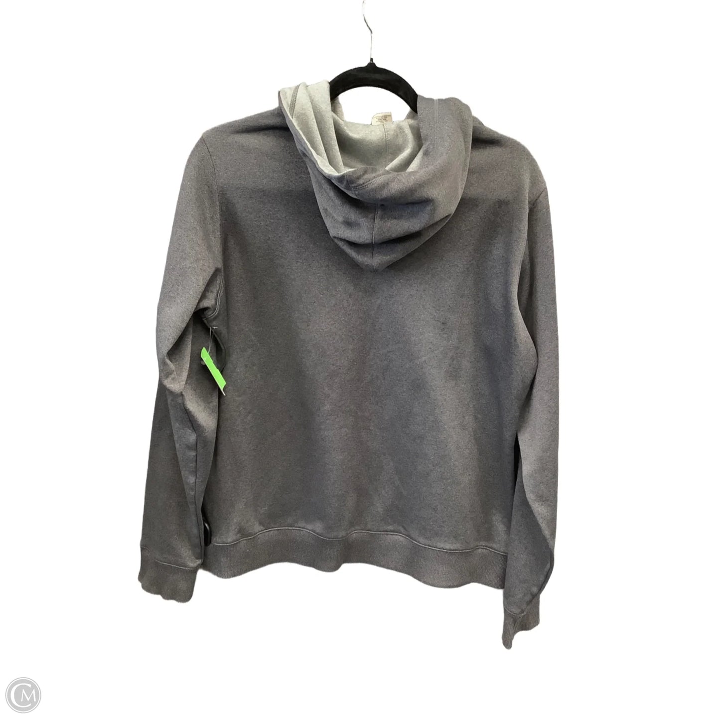 Athletic Sweatshirt Hoodie By Under Armour In Grey, Size: L