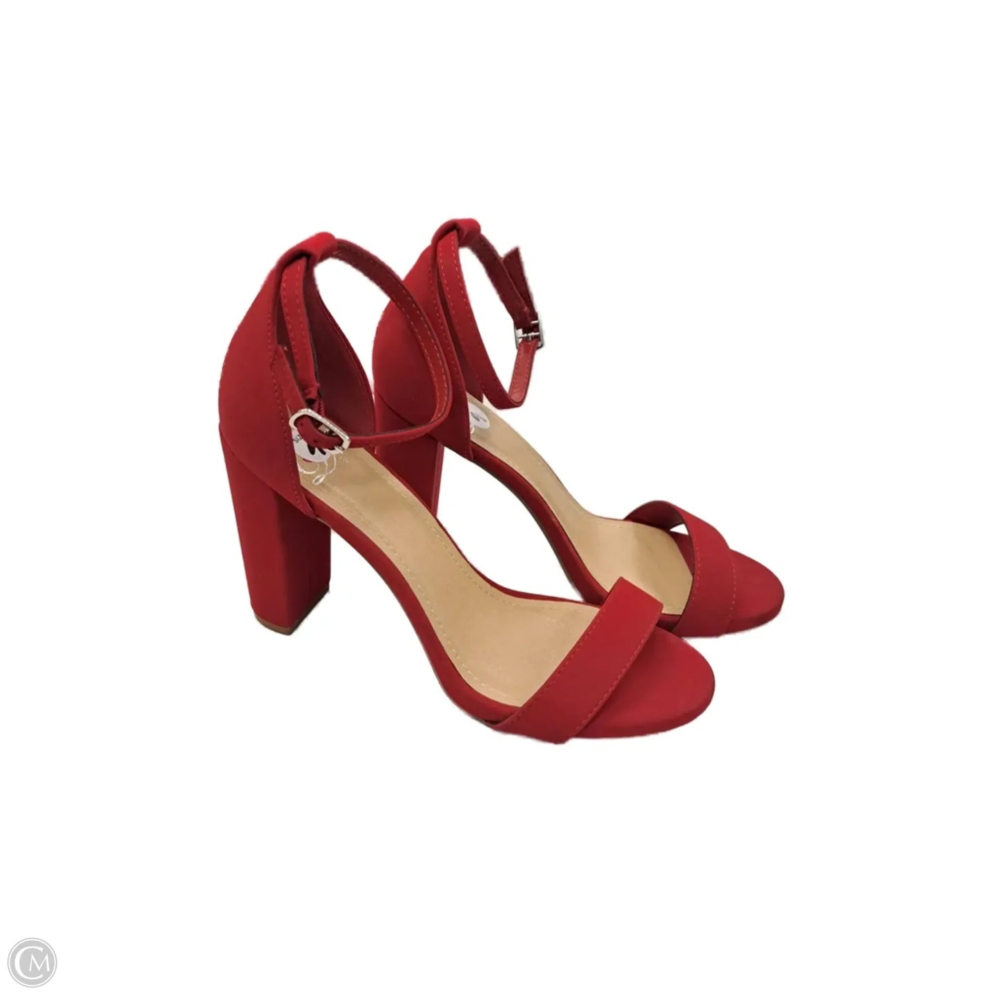 Shoes Heels Block By Clothes Mentor In Red, Size: 9