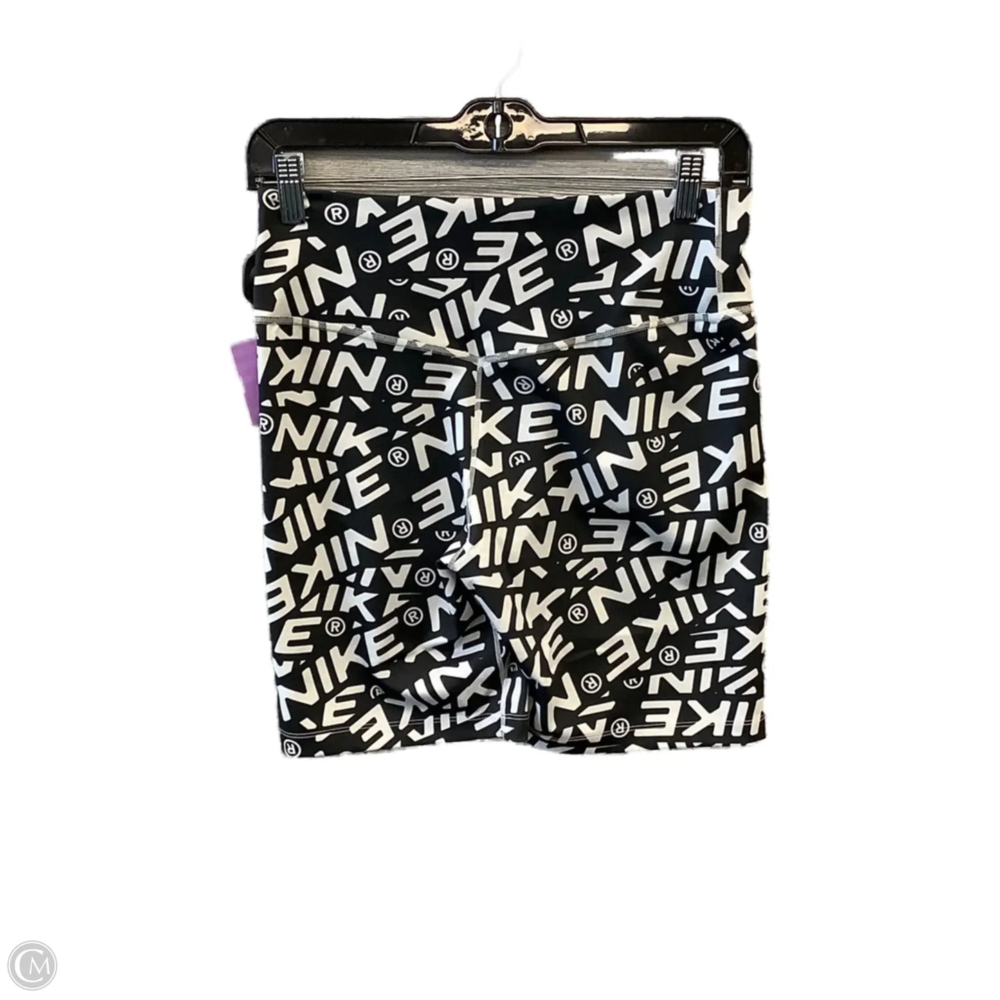 Athletic Shorts By Nike Apparel In Black & White, Size: M