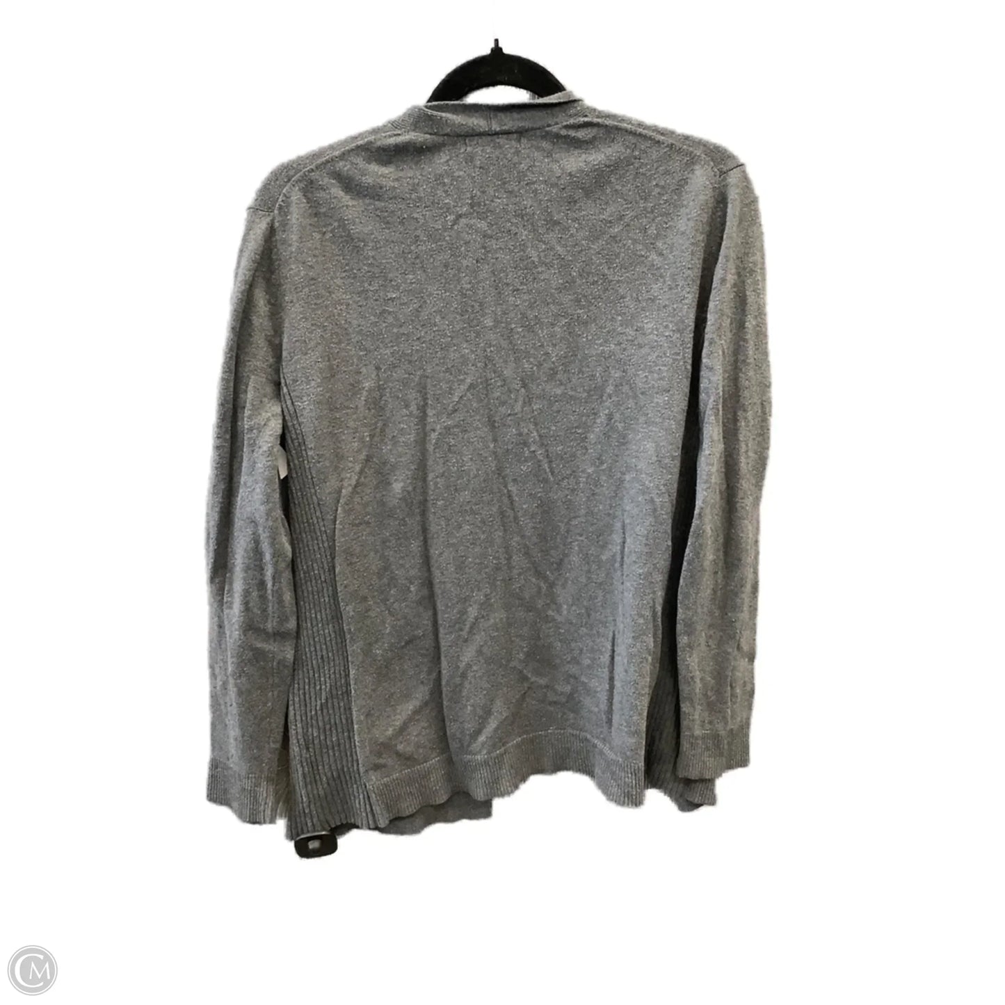 Sweater Cardigan By Gap In Grey, Size: M