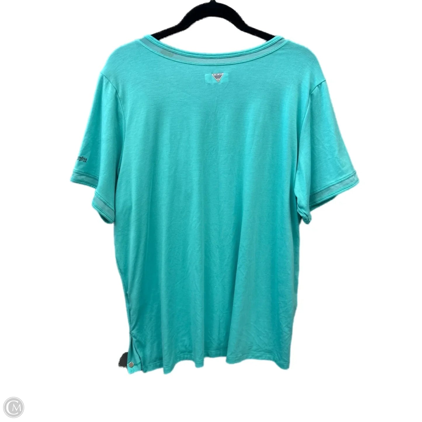 Athletic Top Short Sleeve By Columbia In Blue, Size: 1x