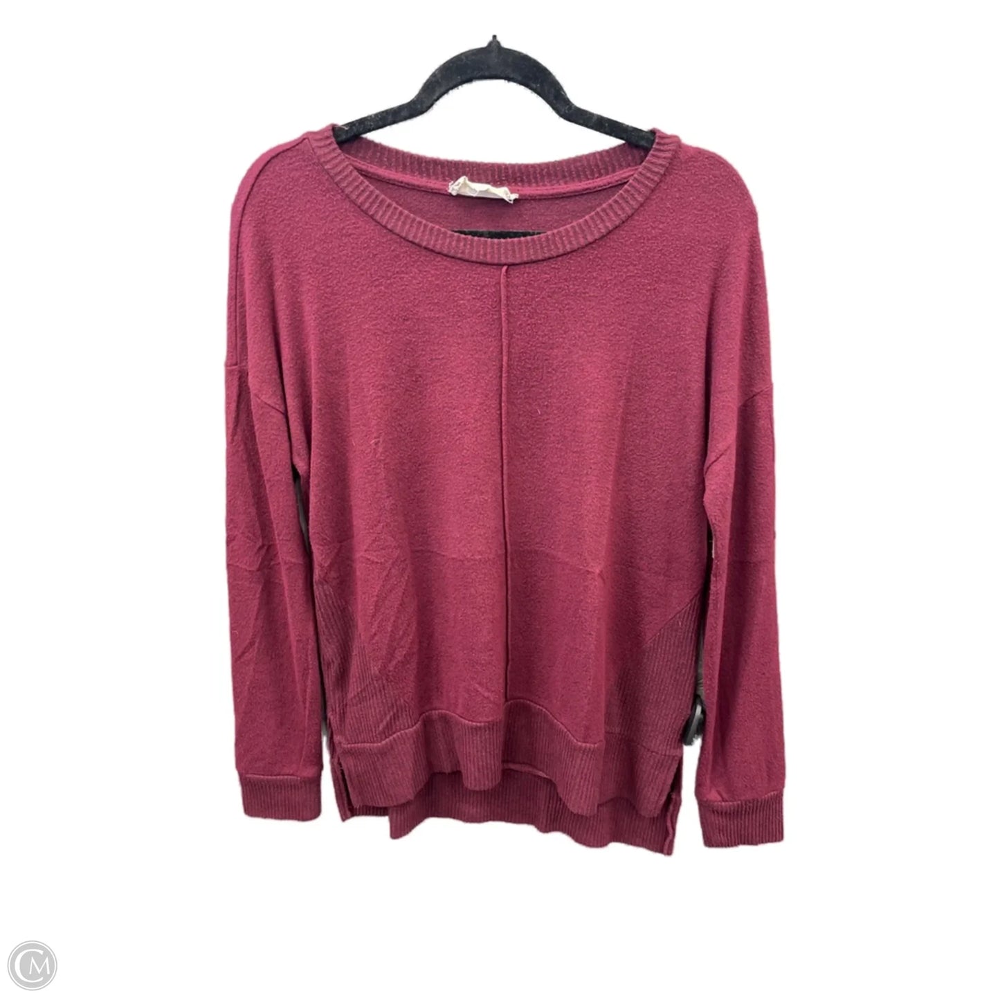 Top Long Sleeve By Pink Rose In Red, Size: L