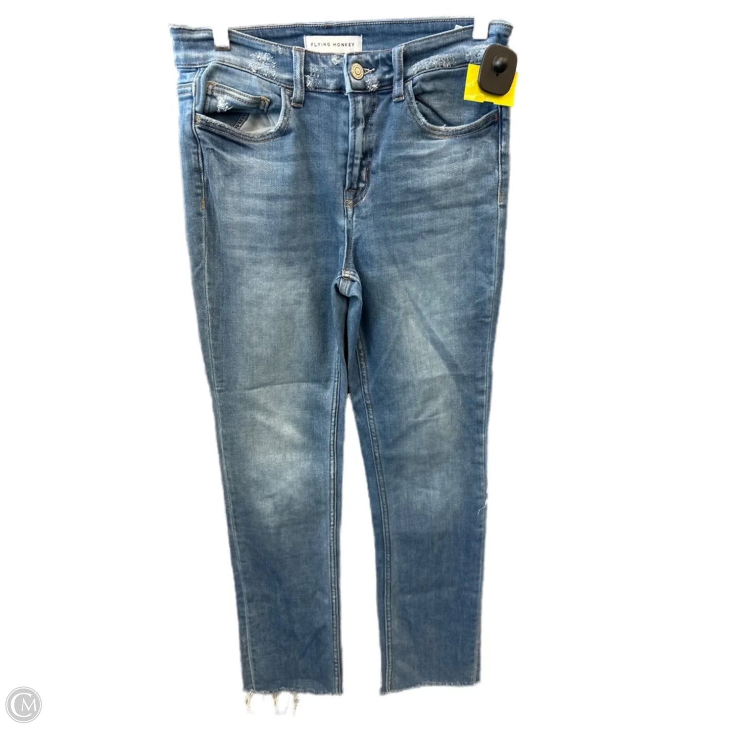 Jeans Straight By Flying Monkey In Blue Denim, Size: 4