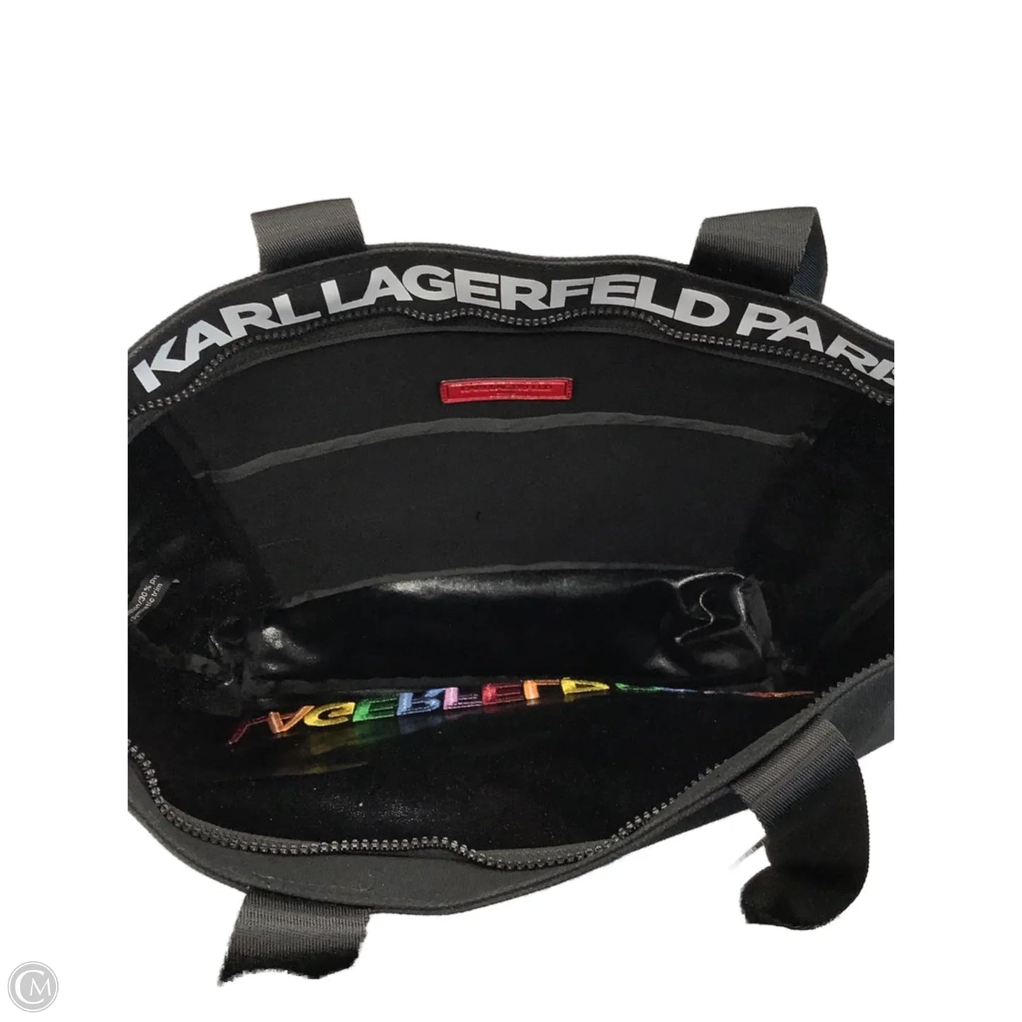 Tote Designer By Karl Lagerfeld, Size: Large