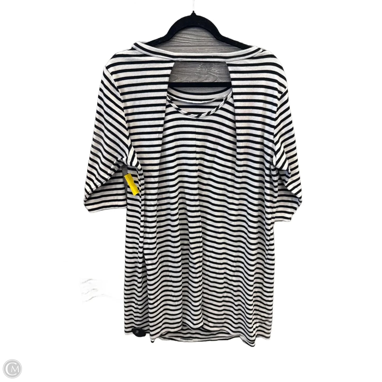 Dress Casual Short By Emma And Michele In Black & White, Size: 2x