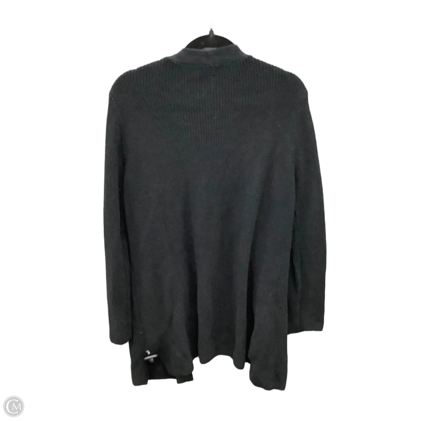 Sweater Cardigan By Gap In Black, Size: L