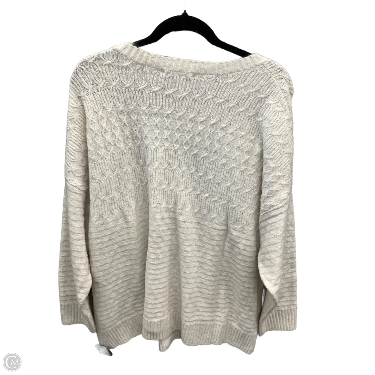 Sweater By Cj Banks In Cream, Size: 1x
