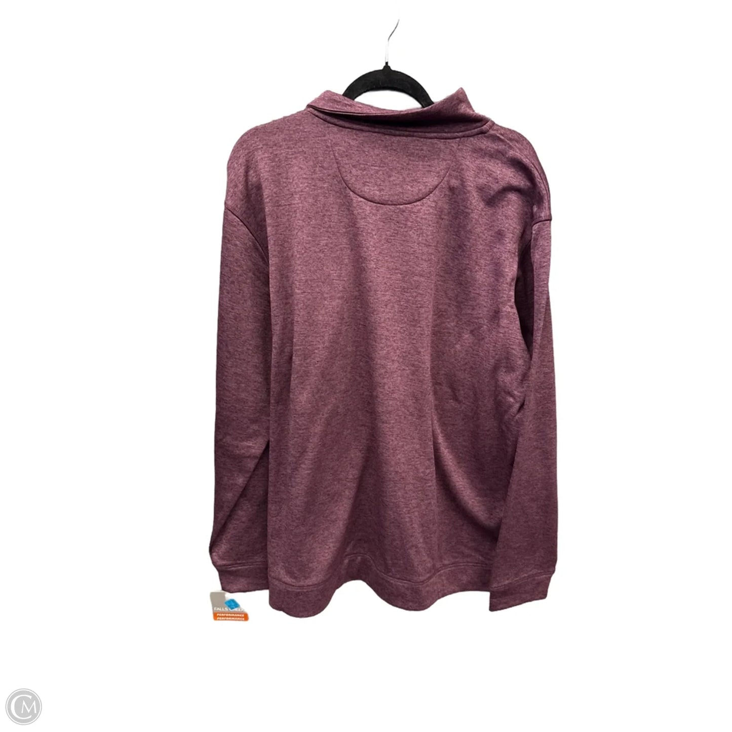 Athletic Top Long Sleeve Collar By Falls Creek In Purple, Size: Xl