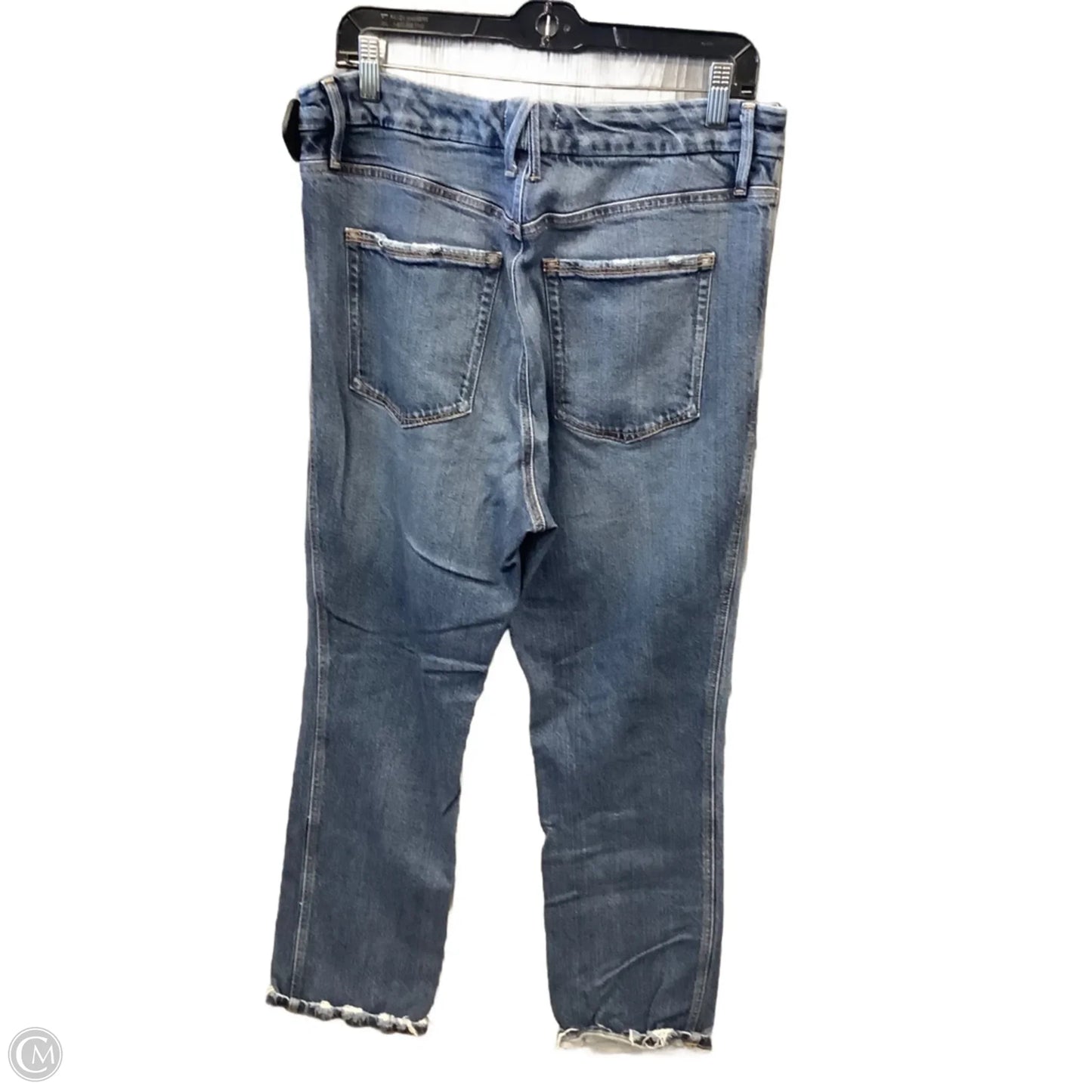 Jeans Straight By Good American In Blue Denim, Size: 14
