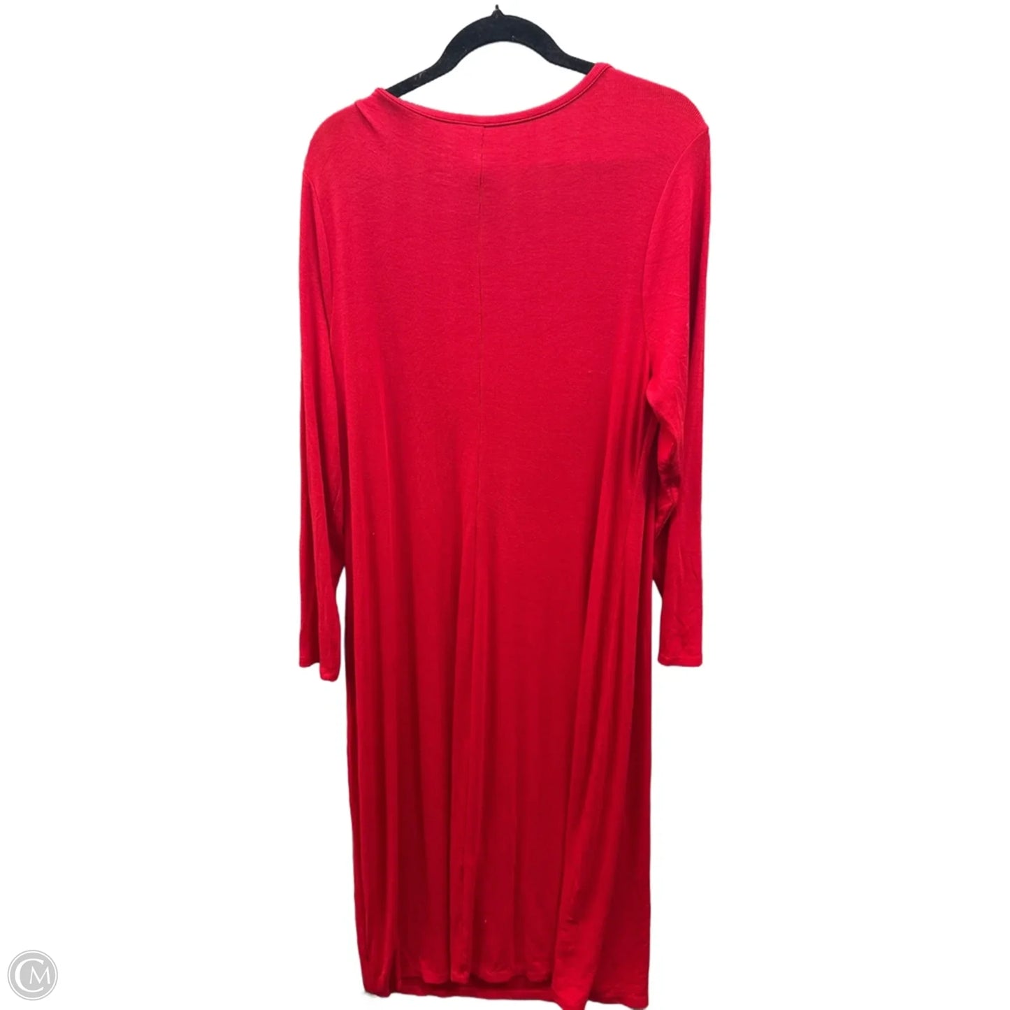 Dress Casual Maxi By A New Day In Red, Size: Xxl