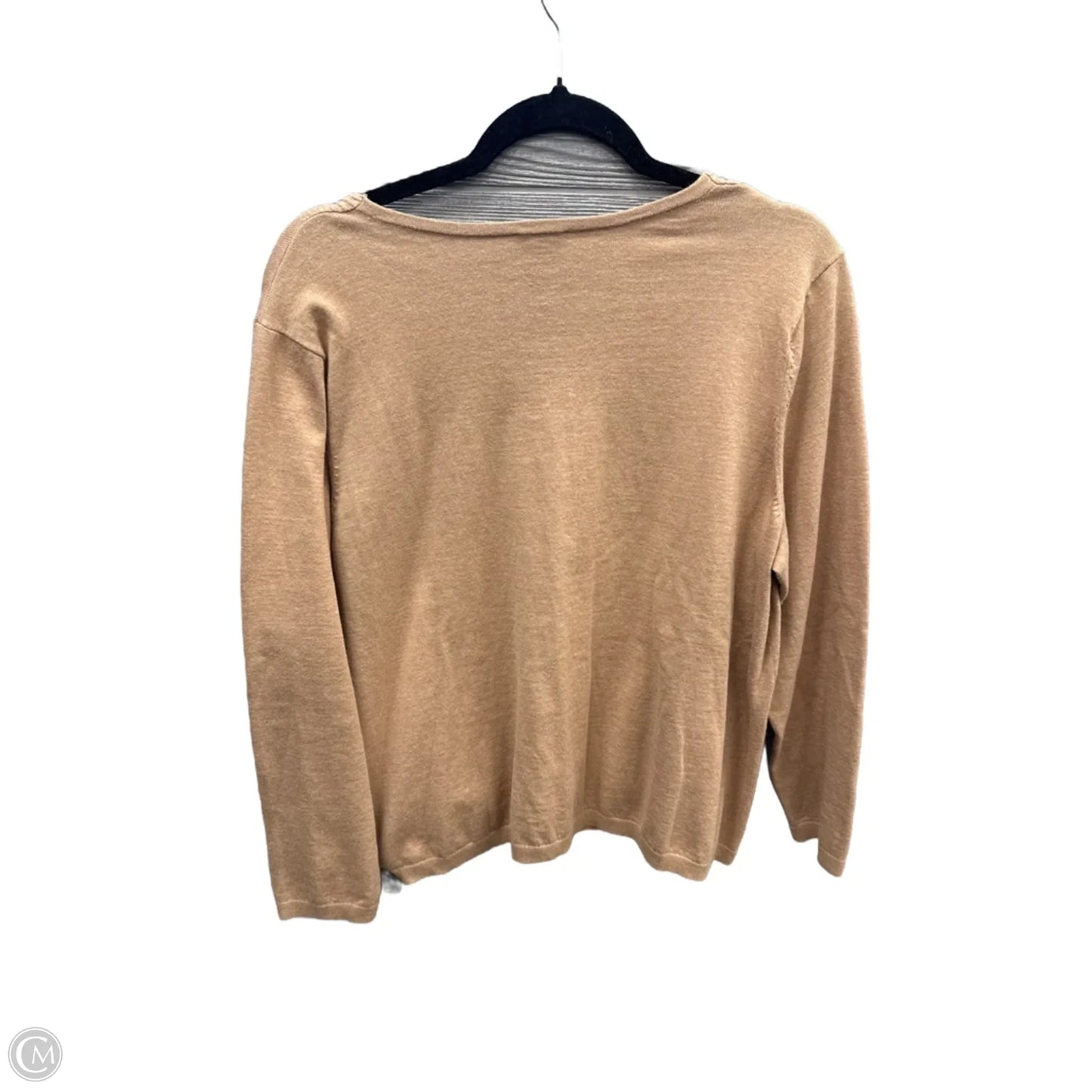 Top Long Sleeve By Talbots In Brown, Size: Xlp