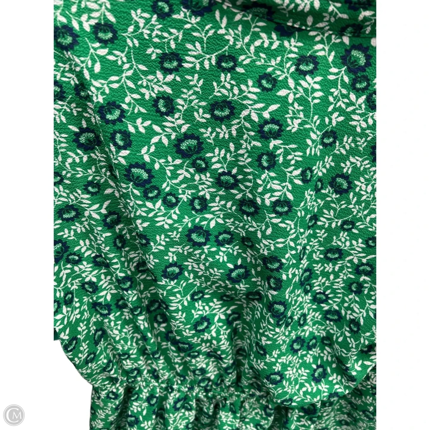 Top Short Sleeve By Monteau In Green, Size: L