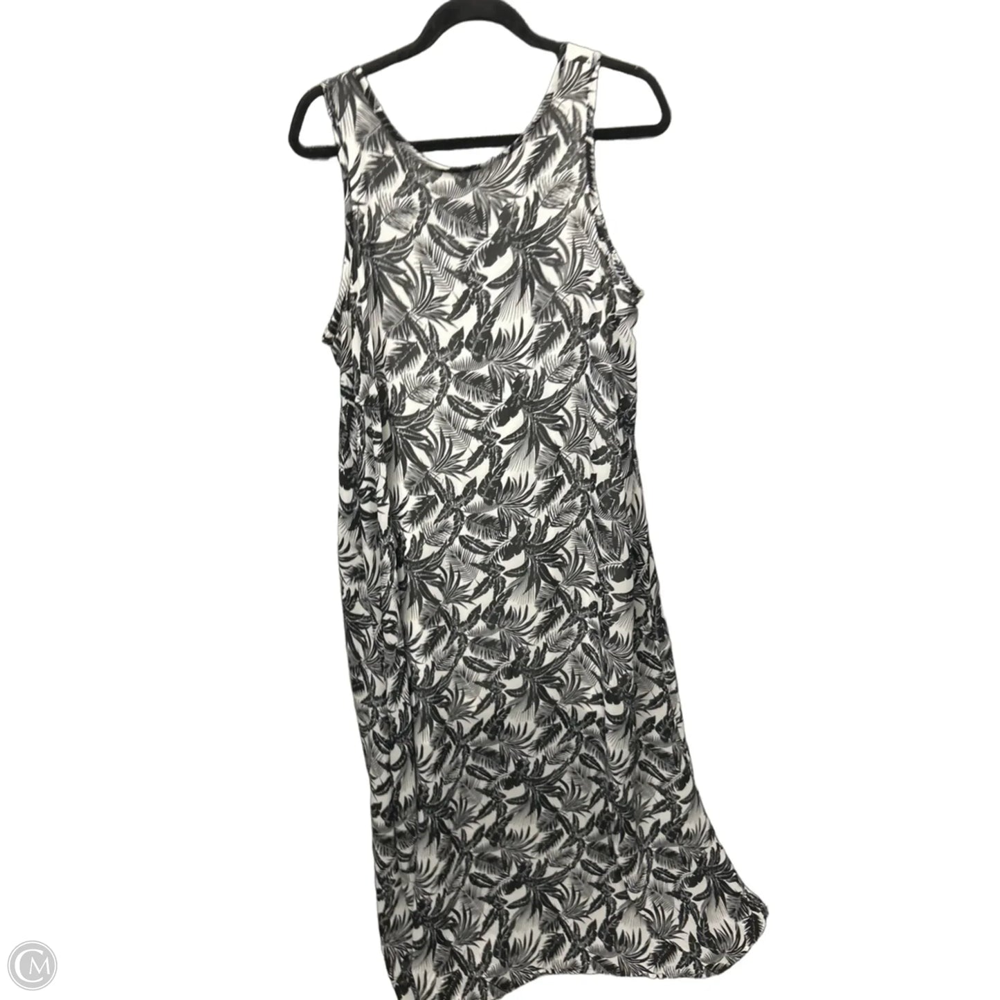 Dress Casual Maxi By Massini In Black & White, Size: L