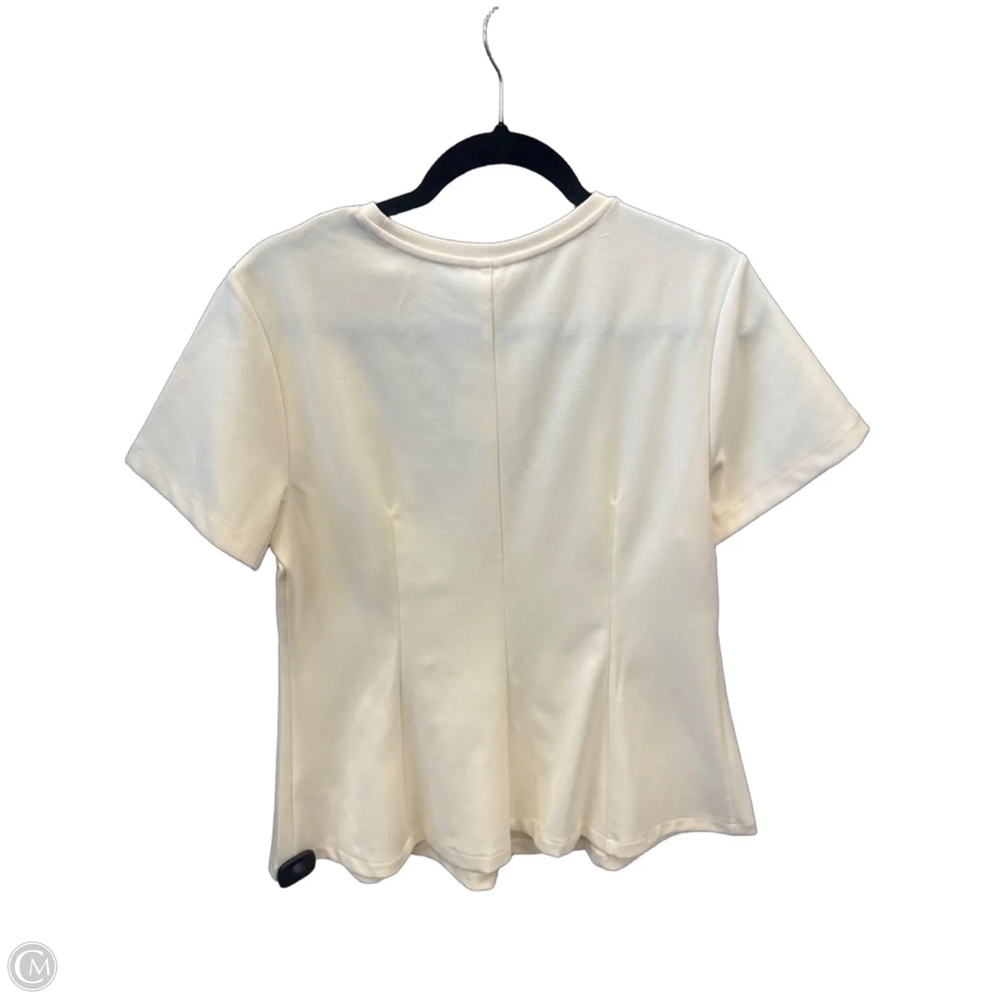 Top Short Sleeve By H&m In Yellow, Size: L