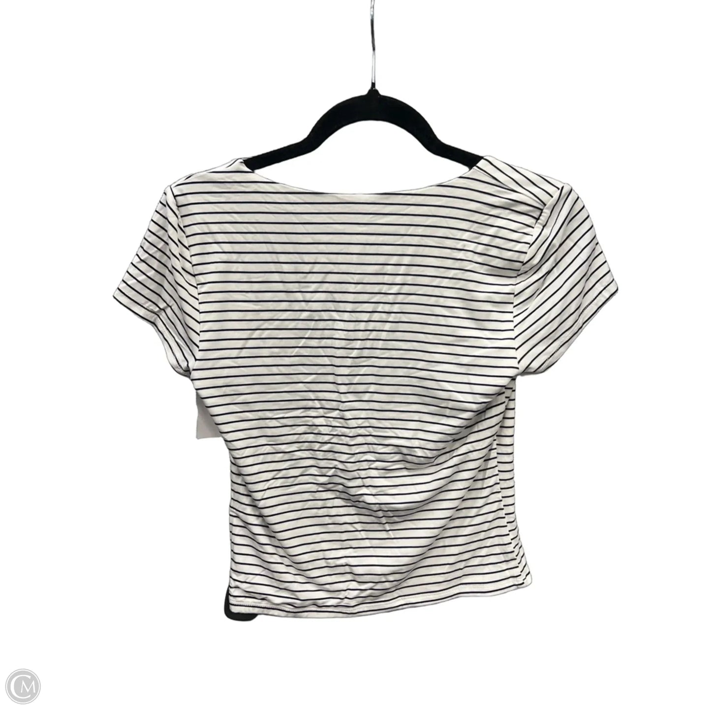 Top Short Sleeve By Be Cool In Striped Pattern, Size: M