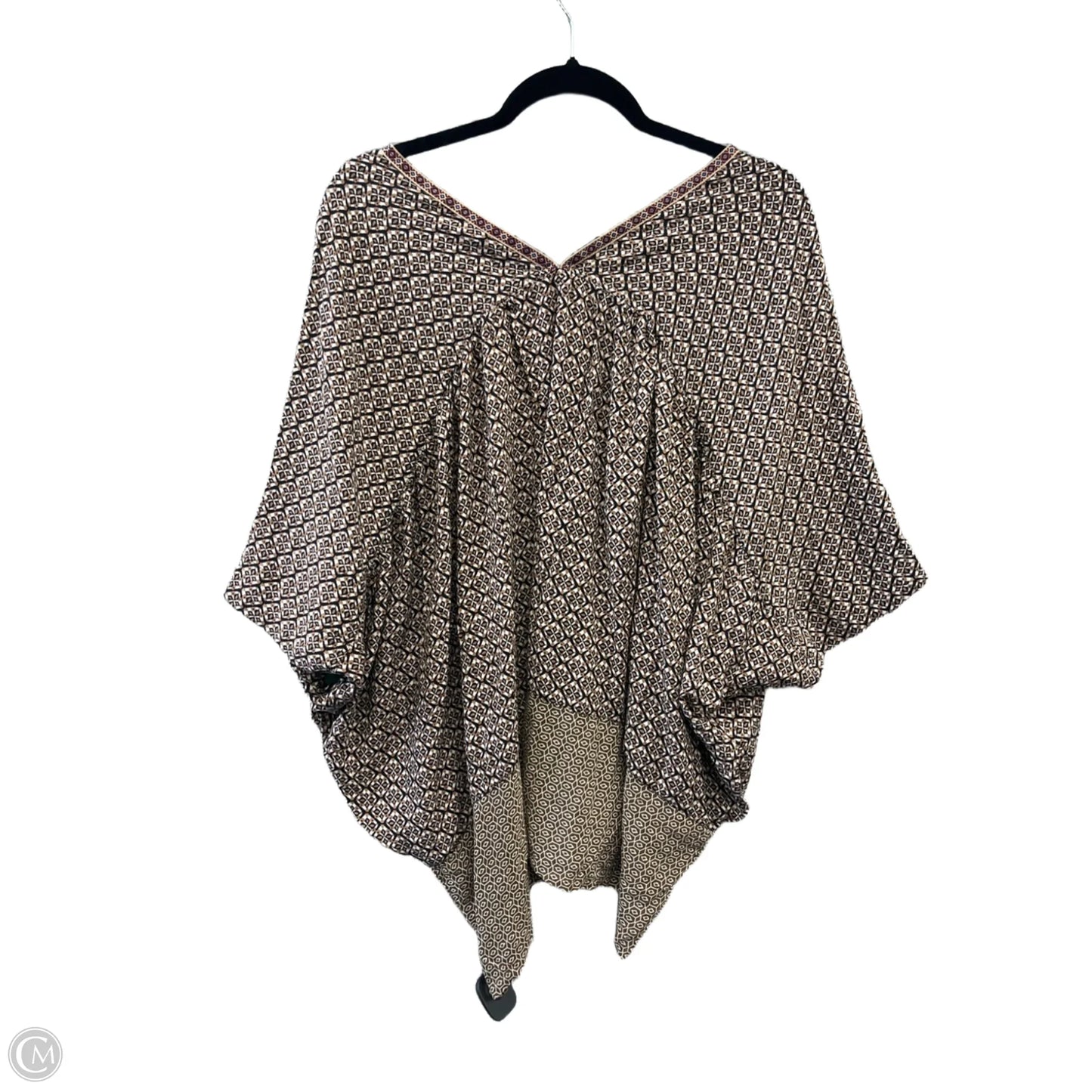 Top Short Sleeve By Umgee In Brown, Size: S