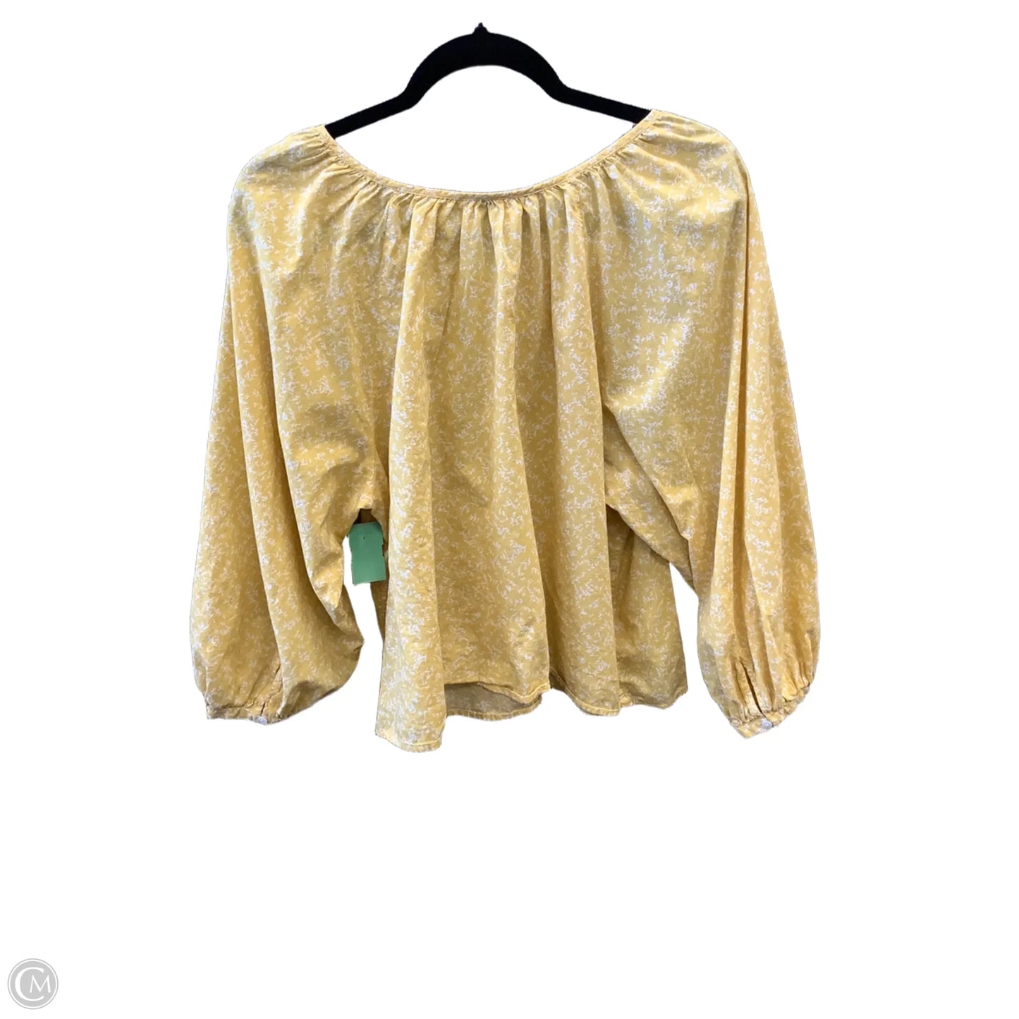 Top Long Sleeve By Universal Thread In Yellow, Size: L